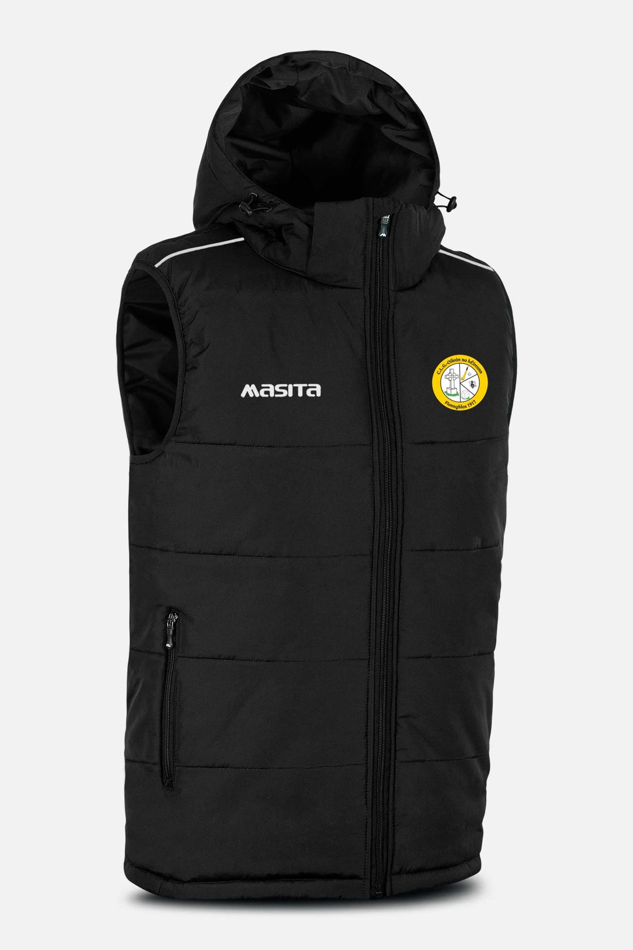 Erin's Isle CLG Black Sleeveless Tivo Style Gilet Kids & Adults