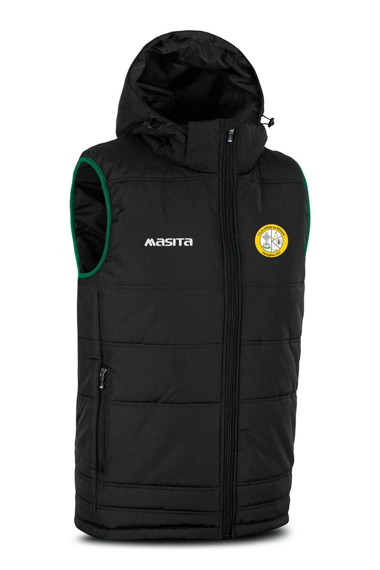 Erin's Isle CLG Black Nova Sleeveless Gilet Kids & Adults