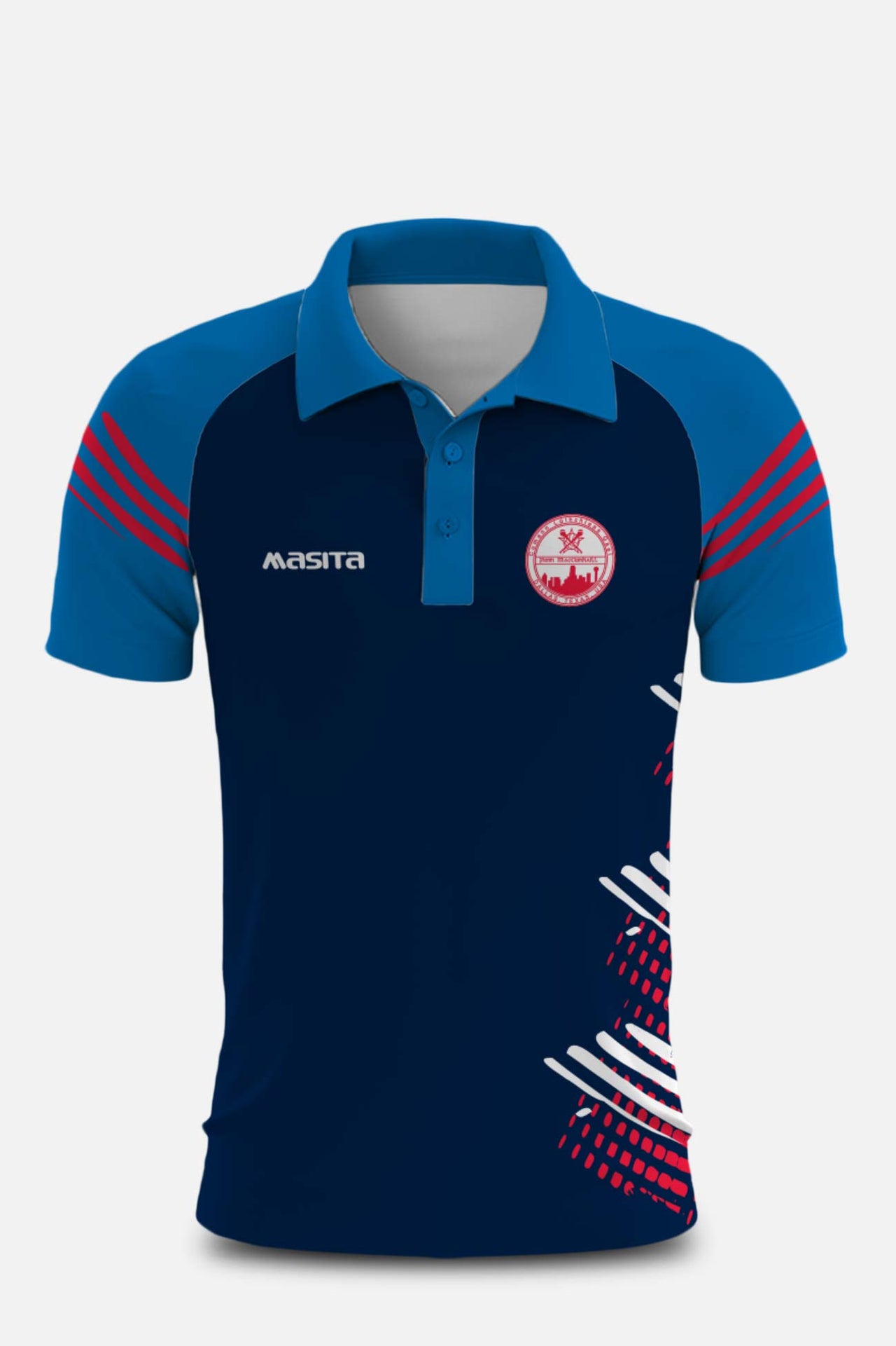 Dallas Fionn Mac Cumhaills Pop Up Shop Navy & Blue Polo Shirt Unisex Fit