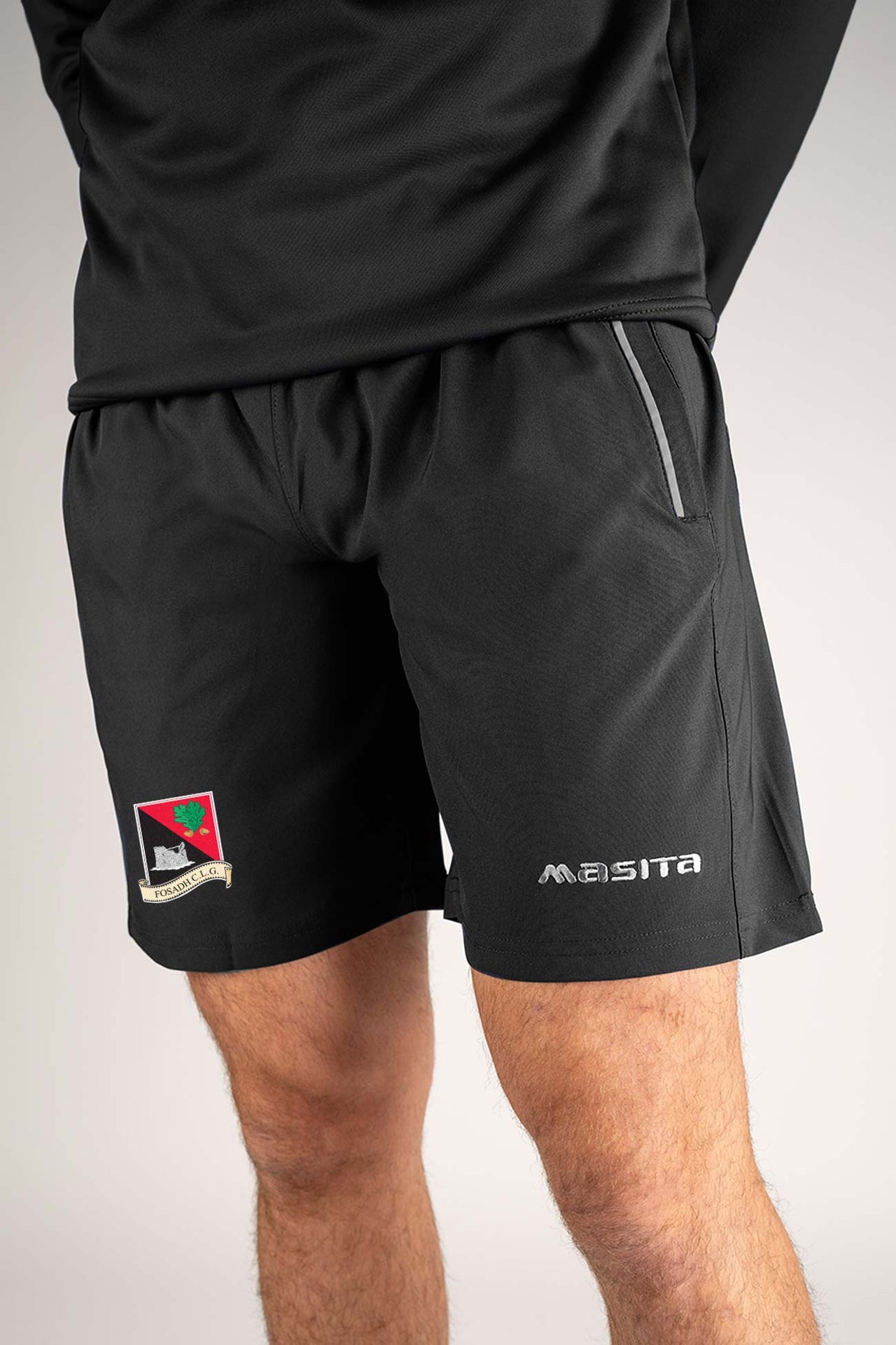 Fossa GAA Black Leisure Short Adult