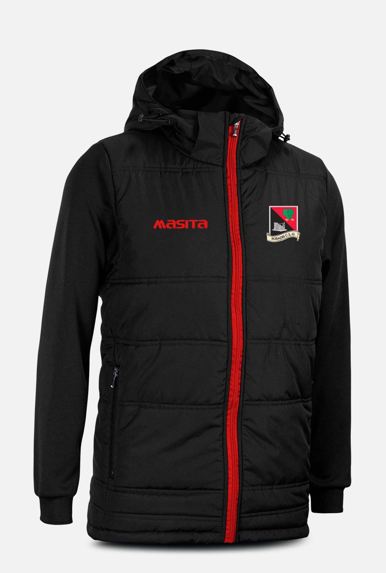 Fossa GAA Black Nova Padded Jacket Kids & Adults