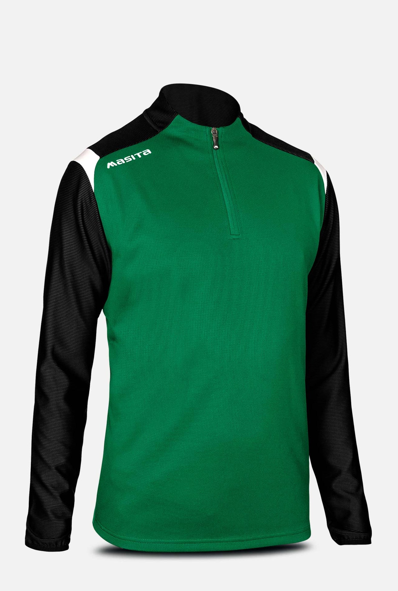 Tara Half Zip Green/Black/White