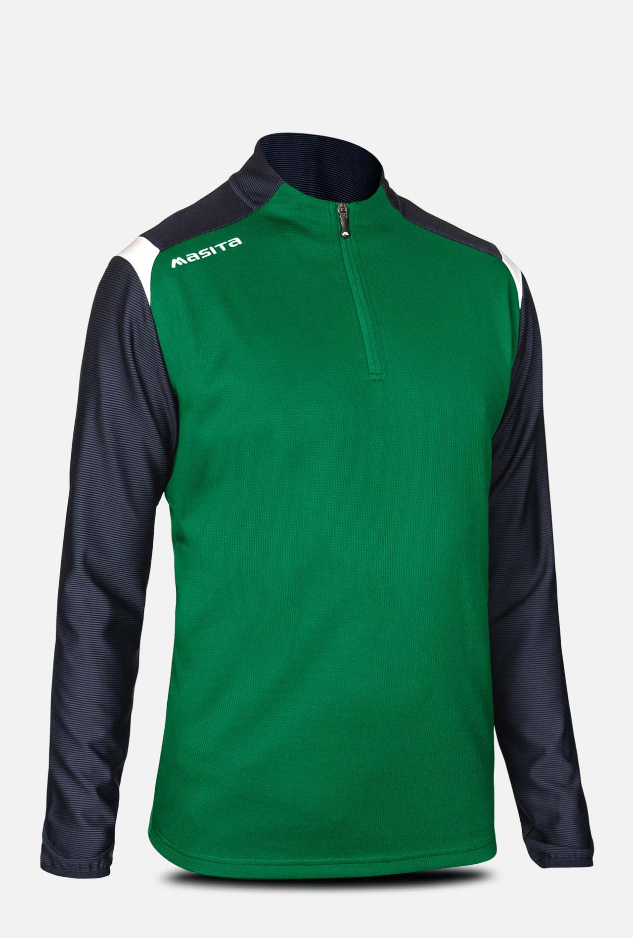 Tara Half Zip Green/Navy/White