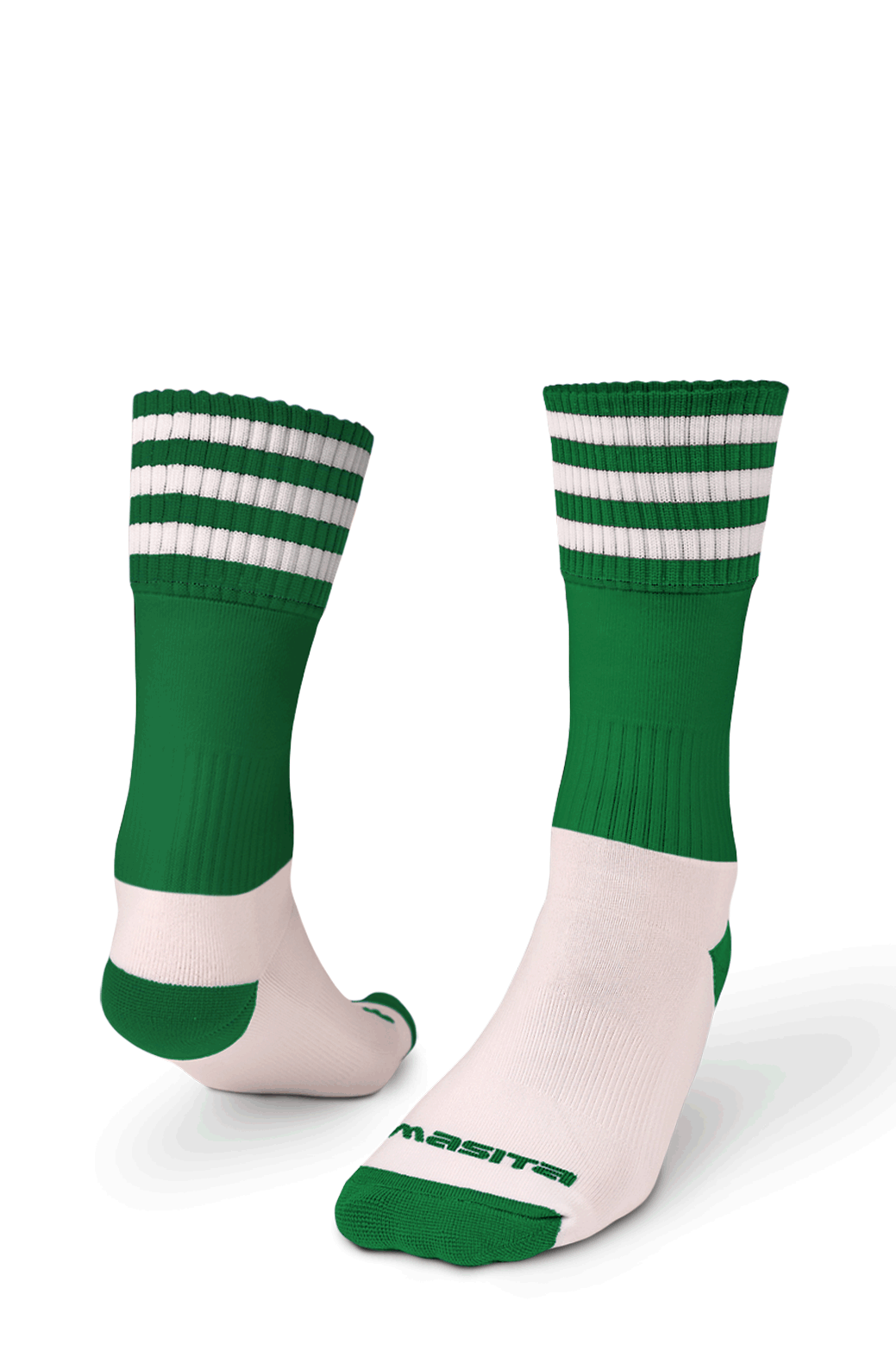 Green/White Midi Socks All Sizes