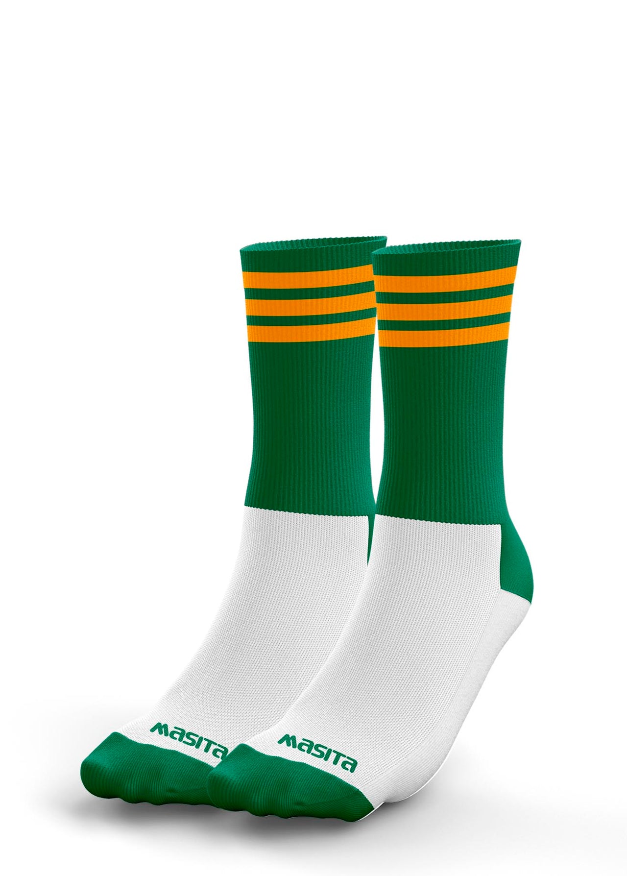 Meath Senior Ladies Pop Up Shop Green/Amber Midi Socks