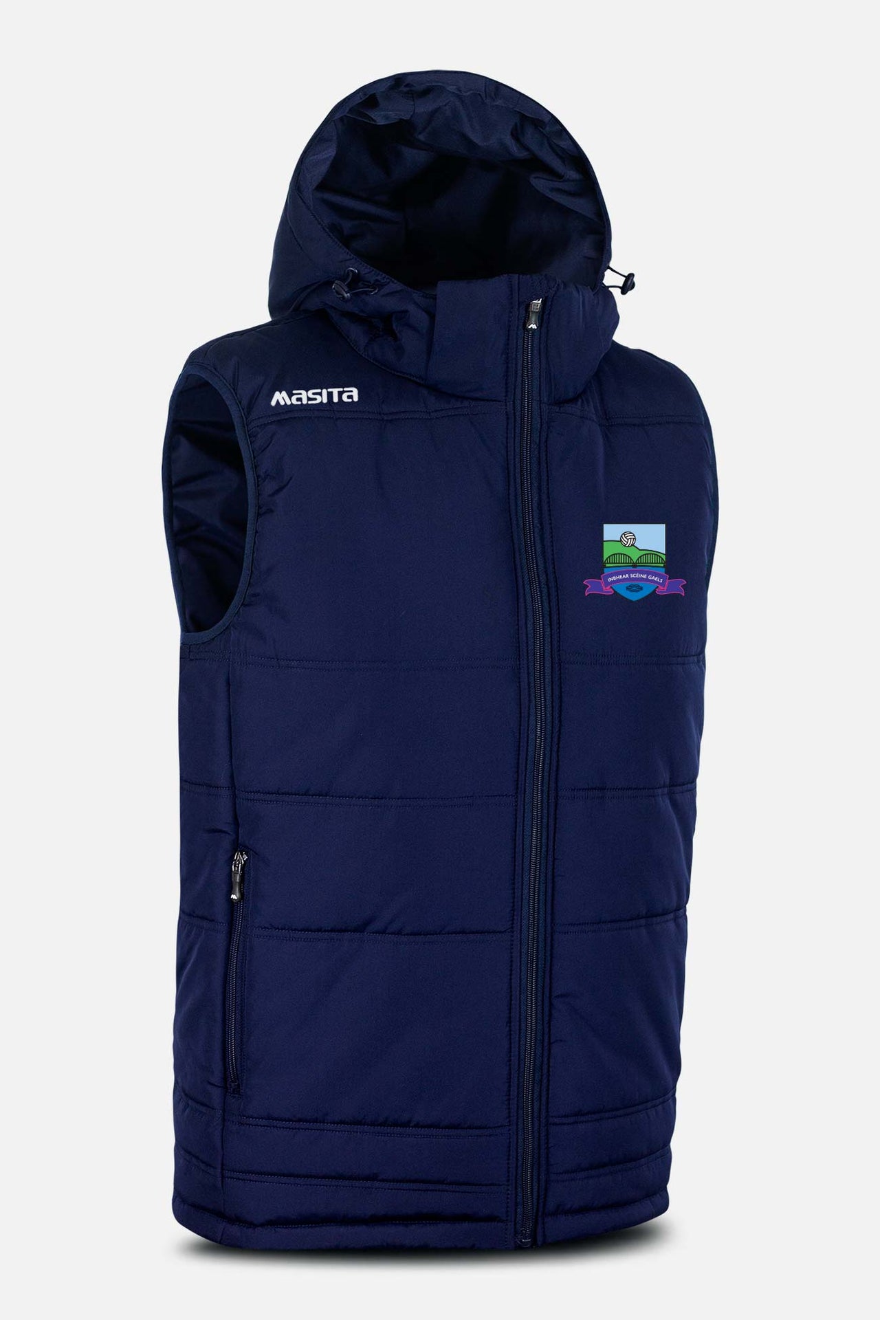 Inbhear Sceine Gaels Navy Nova Sleeveless Gilet Adult