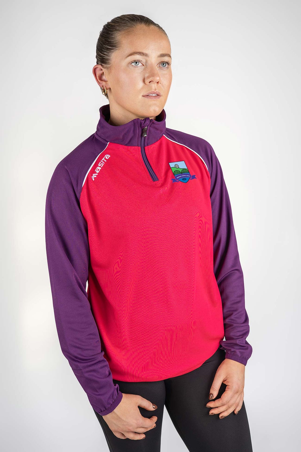 Inbhear Sceine Gaels  Pink/Purple Supreme Style Half Zip Adults