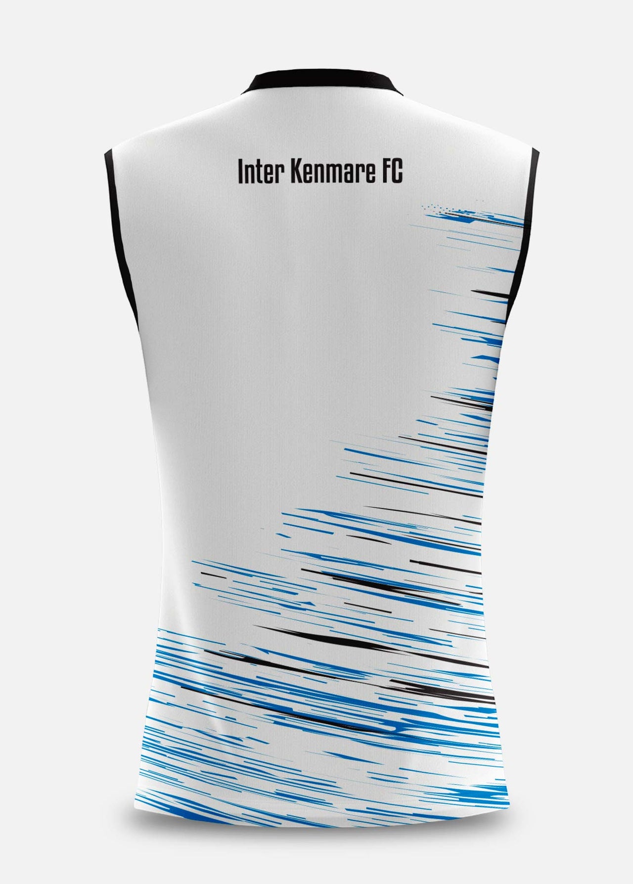 Inter Kenmare FC Pop Up Shop White Sleeveless Jersey Regular Fit Kids & Adults