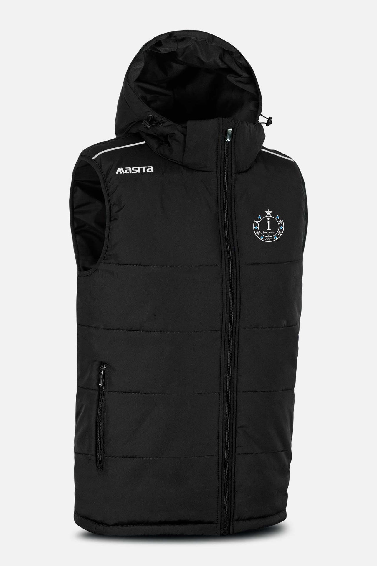 Inter Kenmare FC Pop Up Shop Black Sleeveless Gilet Kids & Adults