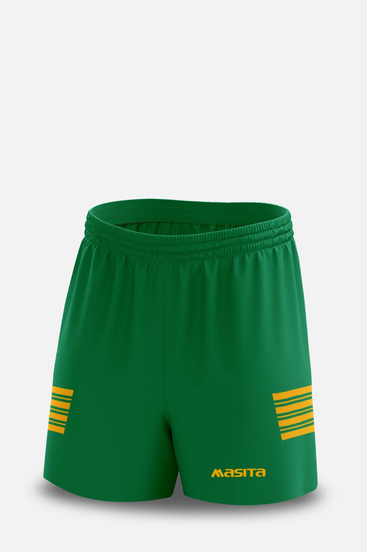 Kennedy Style Gaelic Shorts Green/Amber All Sizes