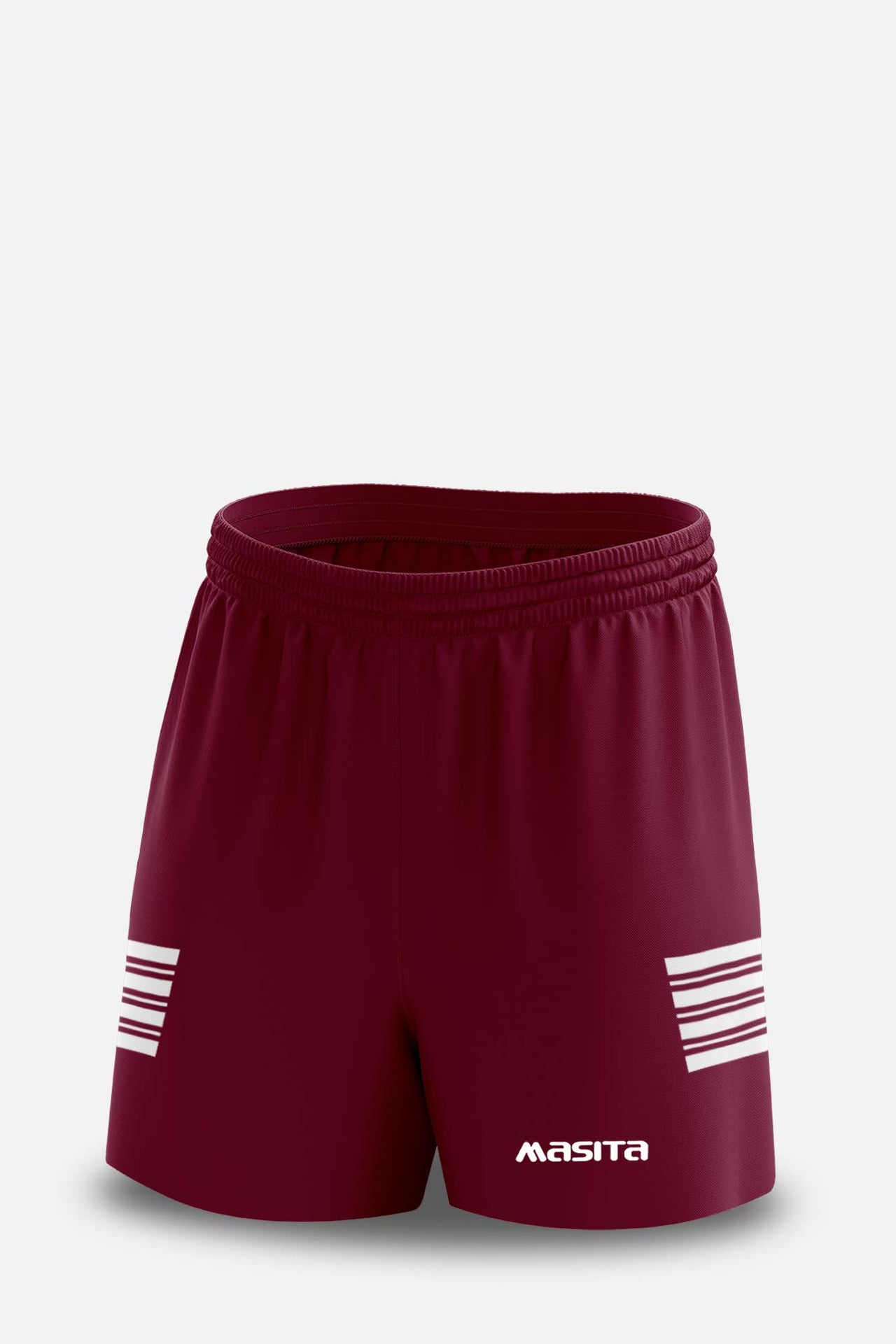 Kennedy Style Gaelic Shorts Maroon/White All Sizes
