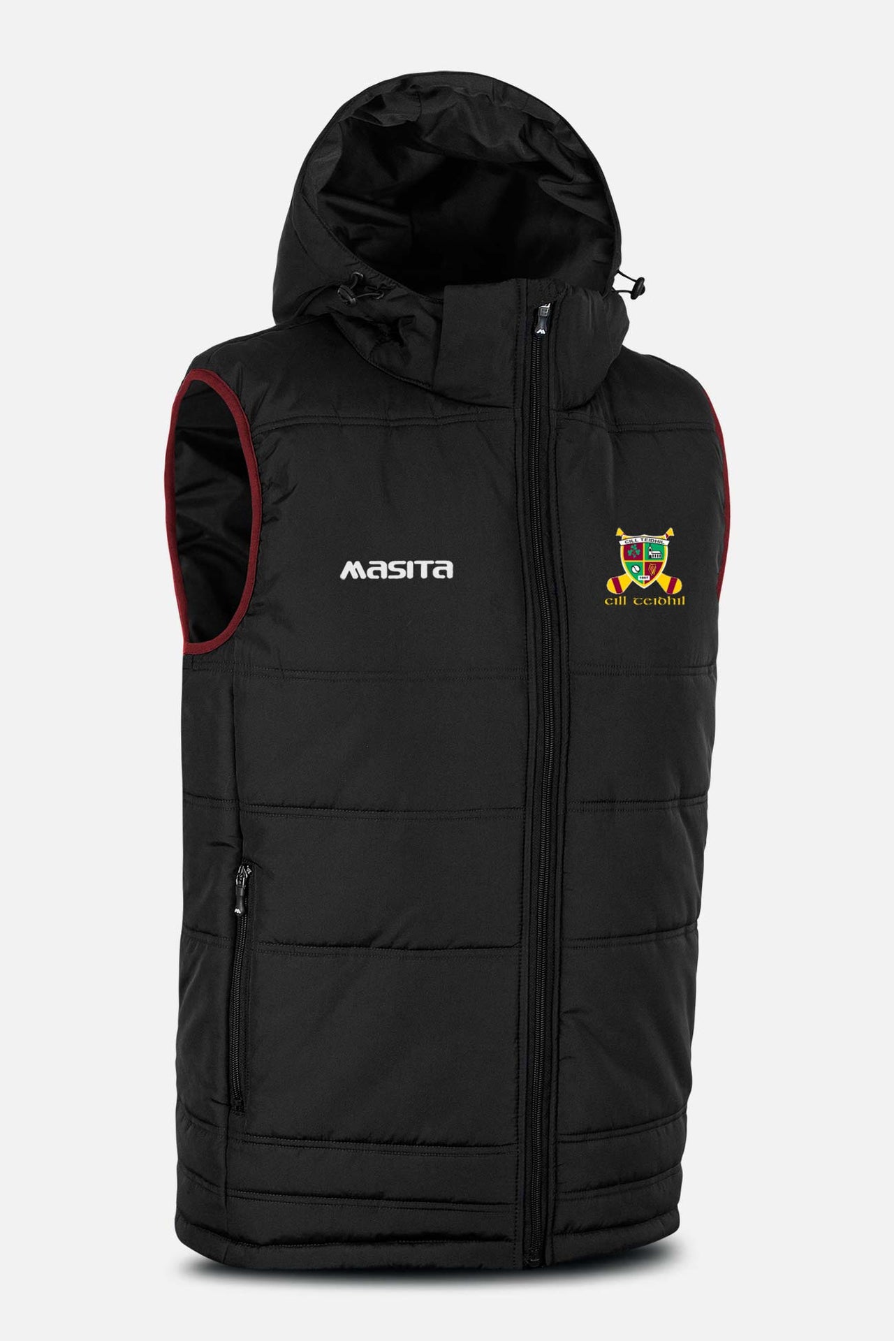 Kiltale Camogie Black Nova Sleeveless Gilet Kids & Adults