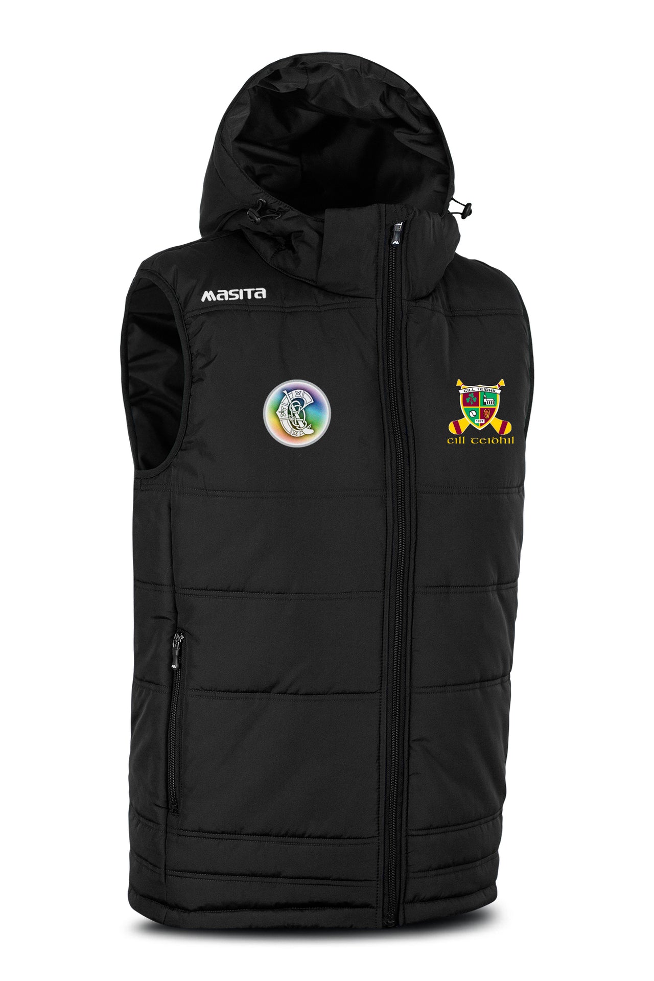 Kiltale Camogie Pop Up Shop Black Nova Sleeveless Gilet Kids & Adults