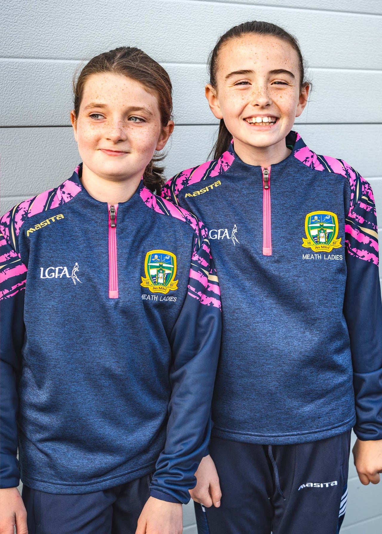 Meath Ladies Pink Zip Top Kids