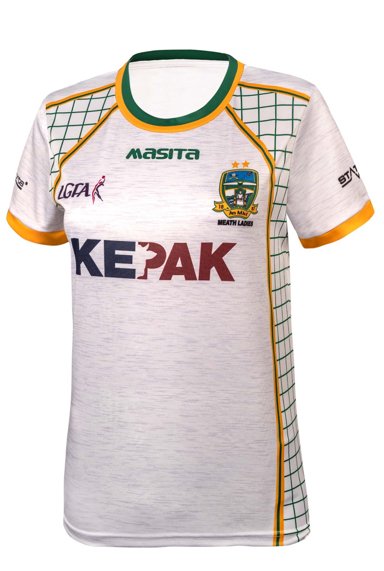 Meath Ladies White Away Jersey Regular Fit Adult
