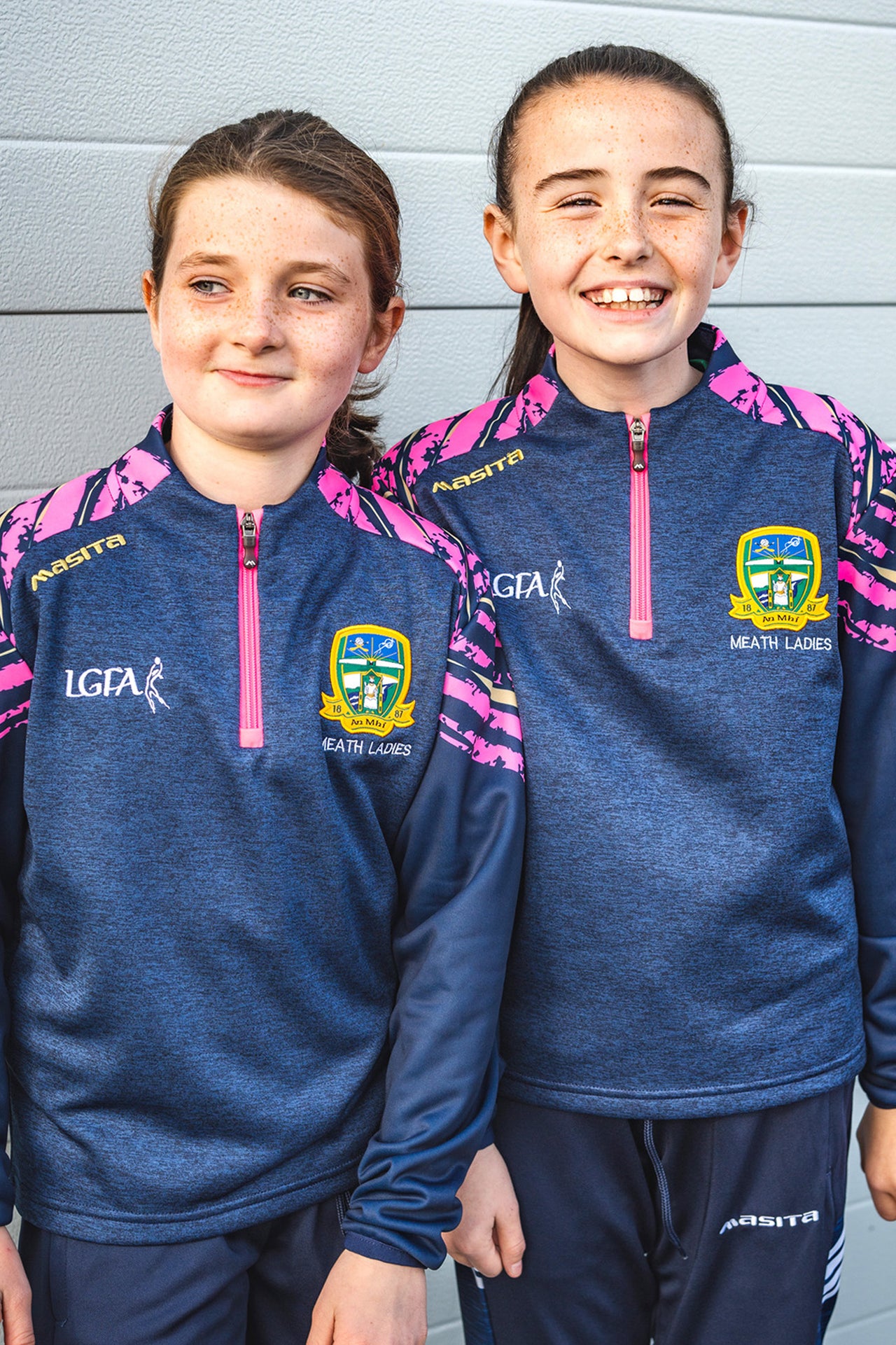 Meath Ladies Pink Zip Top Kids