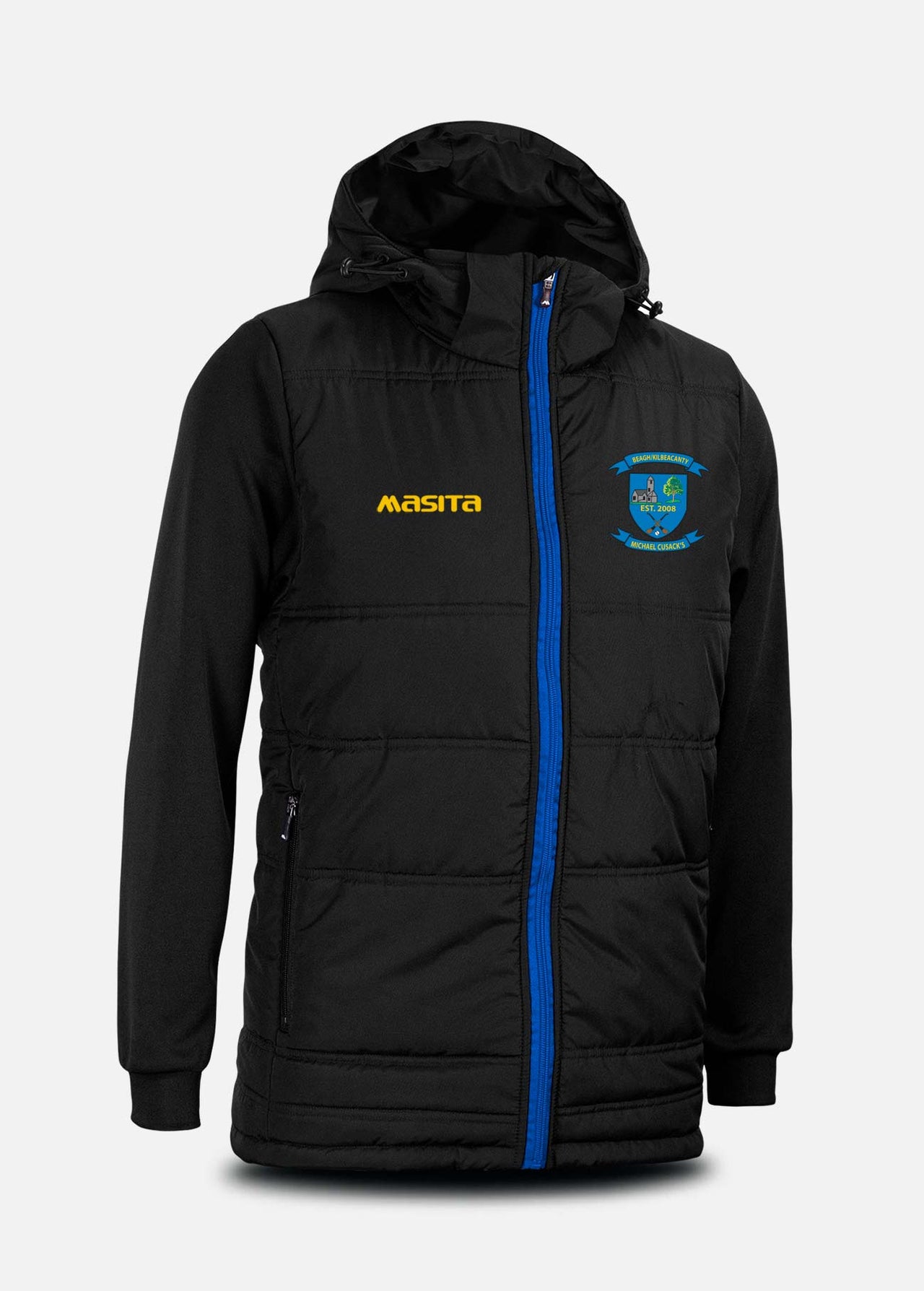 Michael Cusacks GAA  Black Nova Padded Jacket Kids & Adults