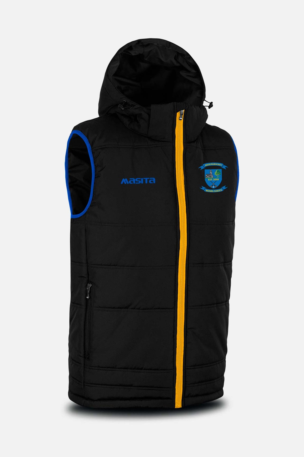 Michael Cusacks GAA  Black Nova Sleeveless Gilet Kids & Adults