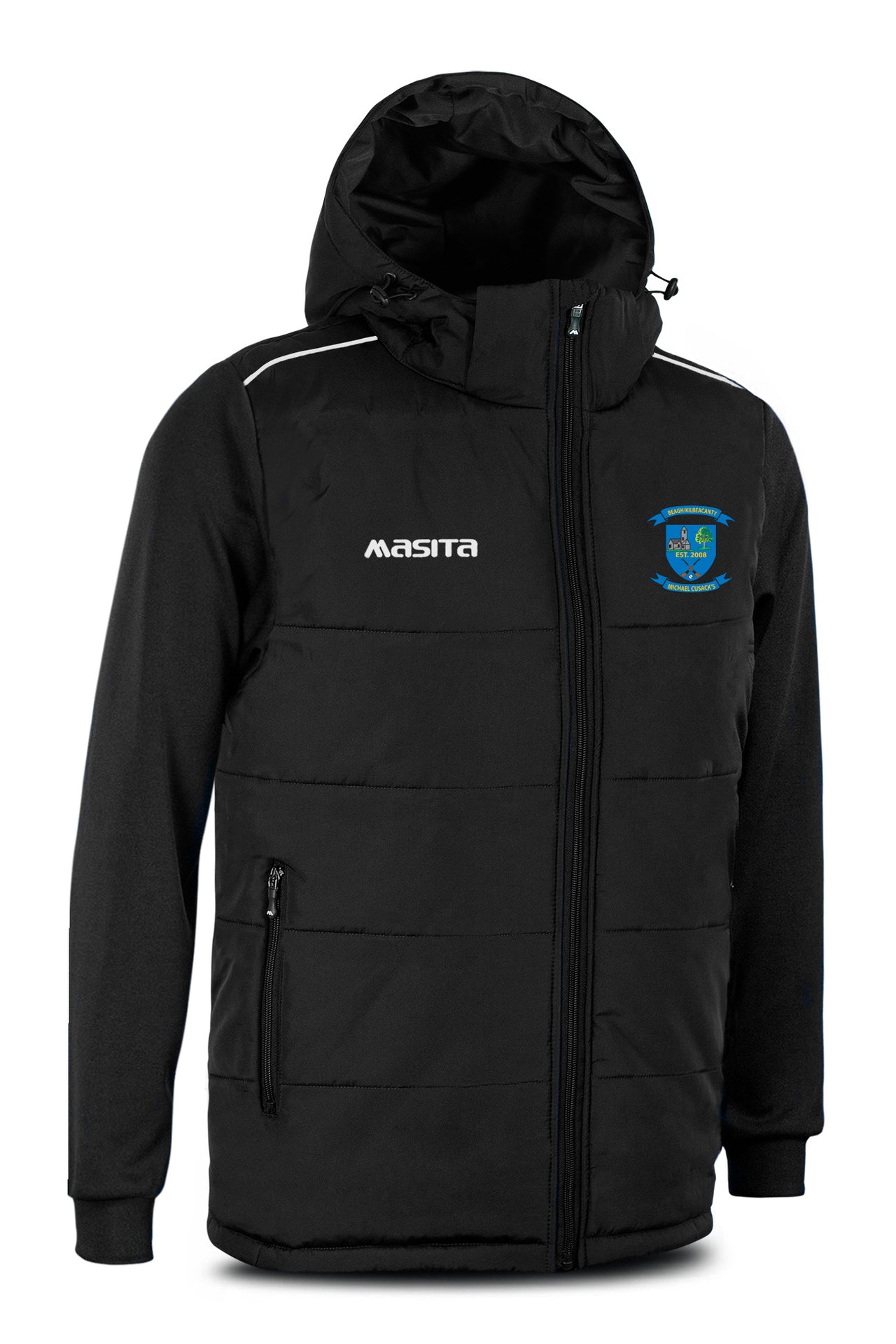 Michael Cusacks GAA Black Padded Jacket Kids & Adults
