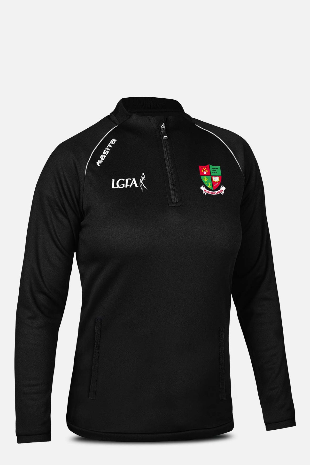 Mostrim Ladies Pop Up Shop Black Rico Style Half Zip Kids & Adults
