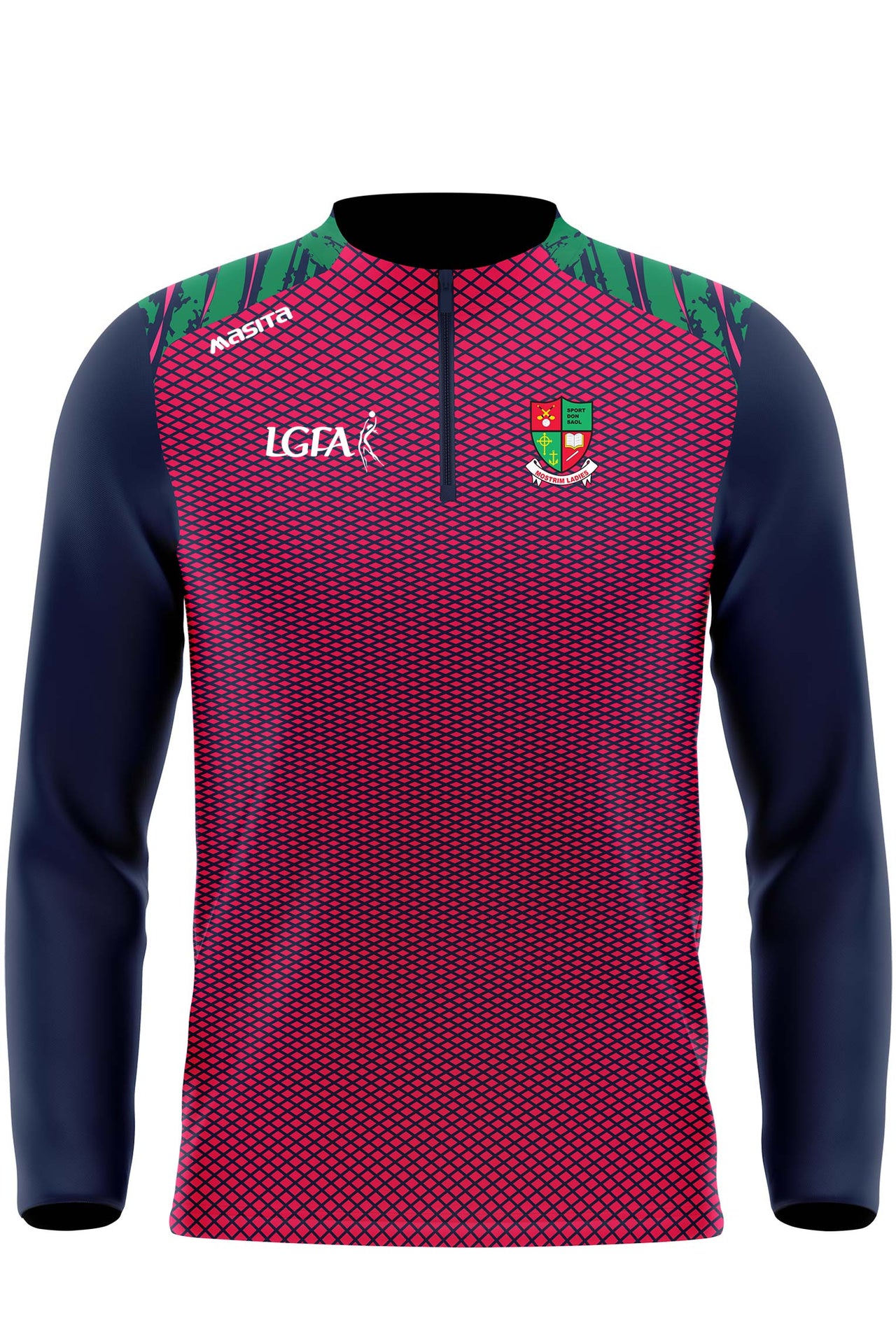 Mostrim Ladies GAA Pink Quarter Zip Adults