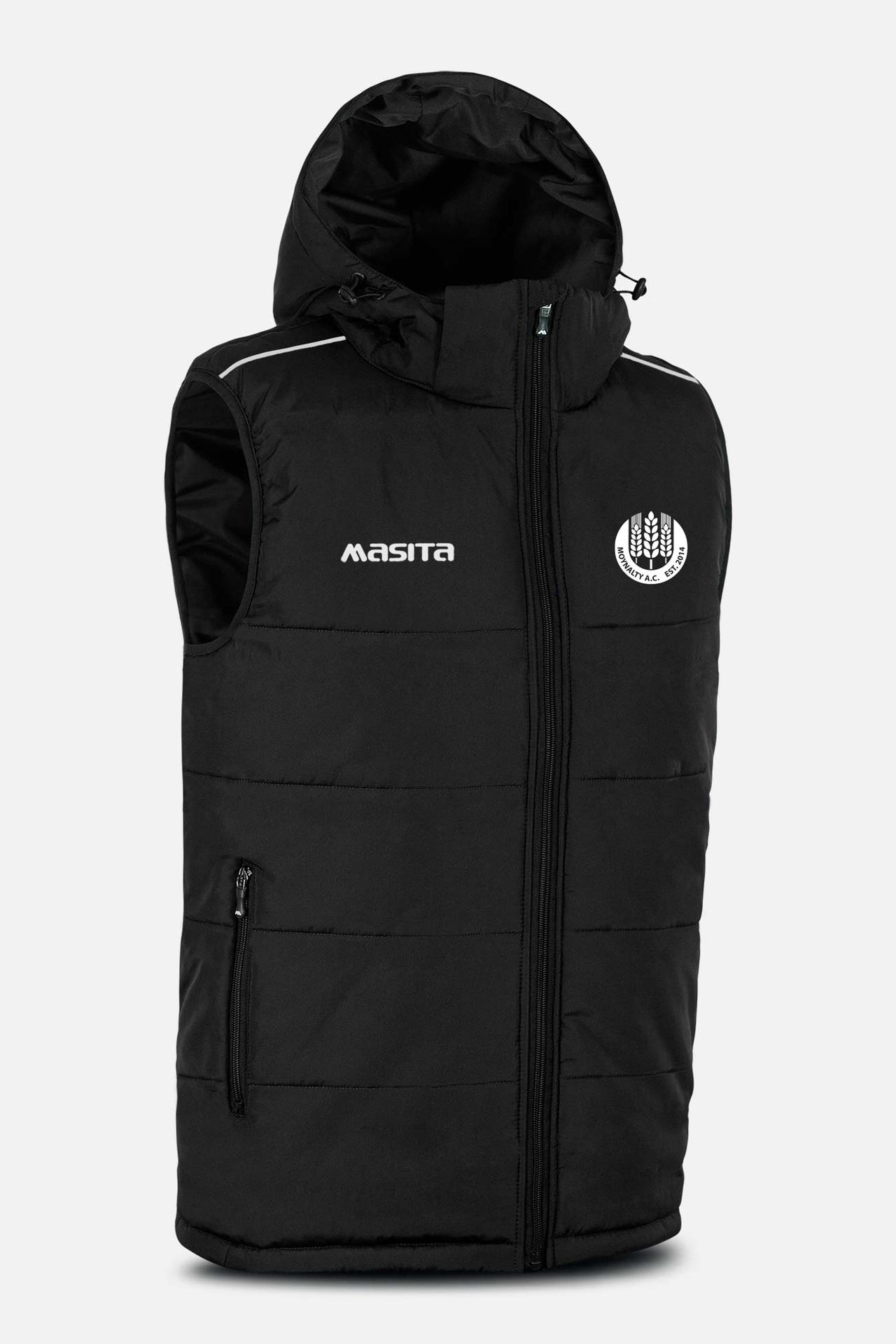 Moynalty AC Pop Up Shop Black Sleeveless Gilet Kids & Adults