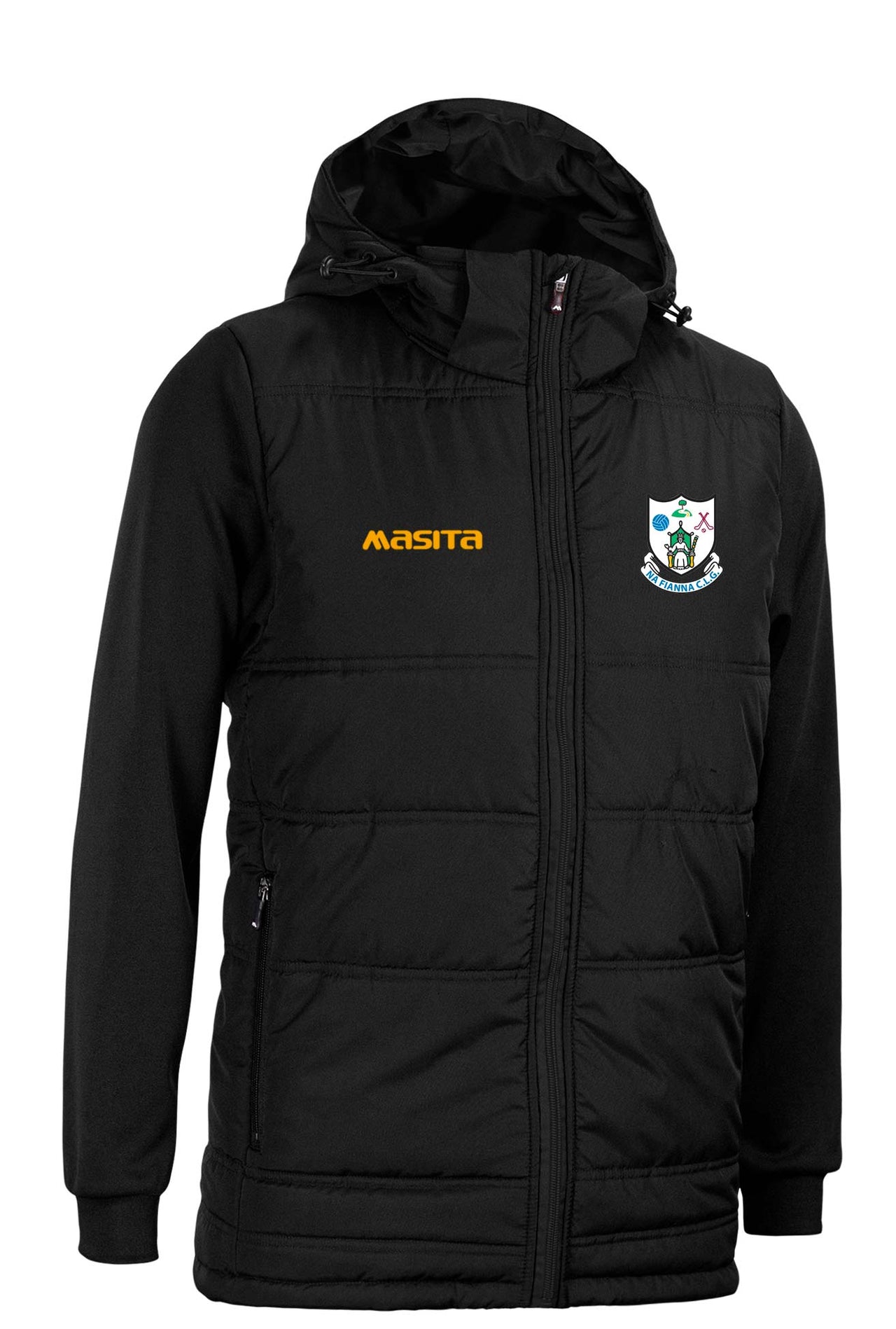 Na Fianna CLG Black Nova Padded Jacket Adult