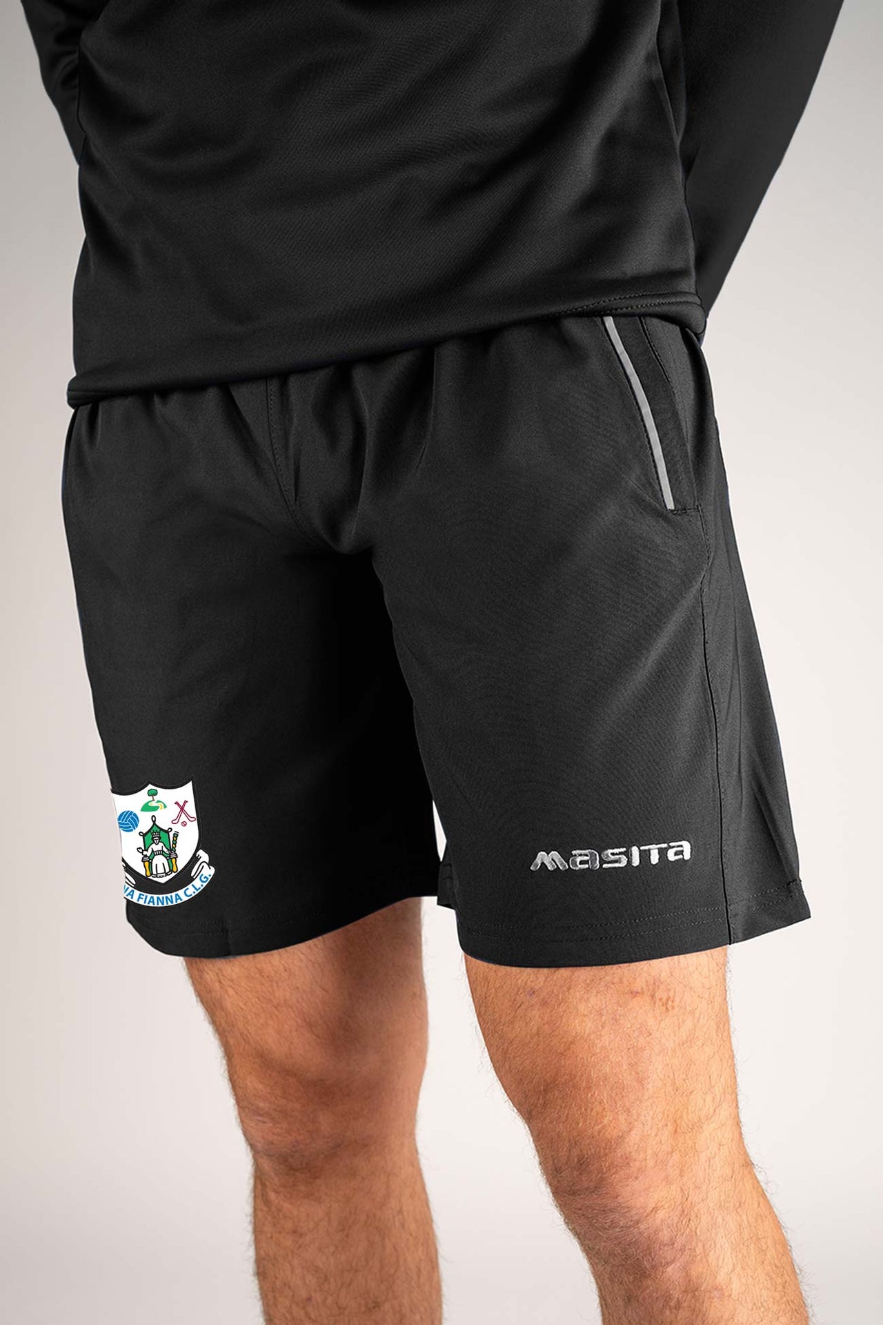 Na Fianna CLG Black Leisure Short Adult