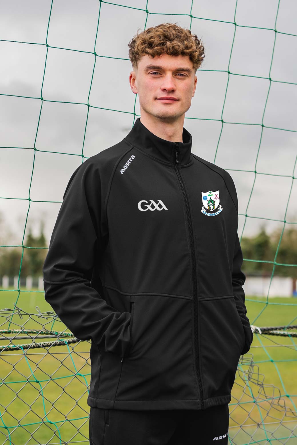 Na Fianna CLG Tara Style Black Softshell Jacket Kids