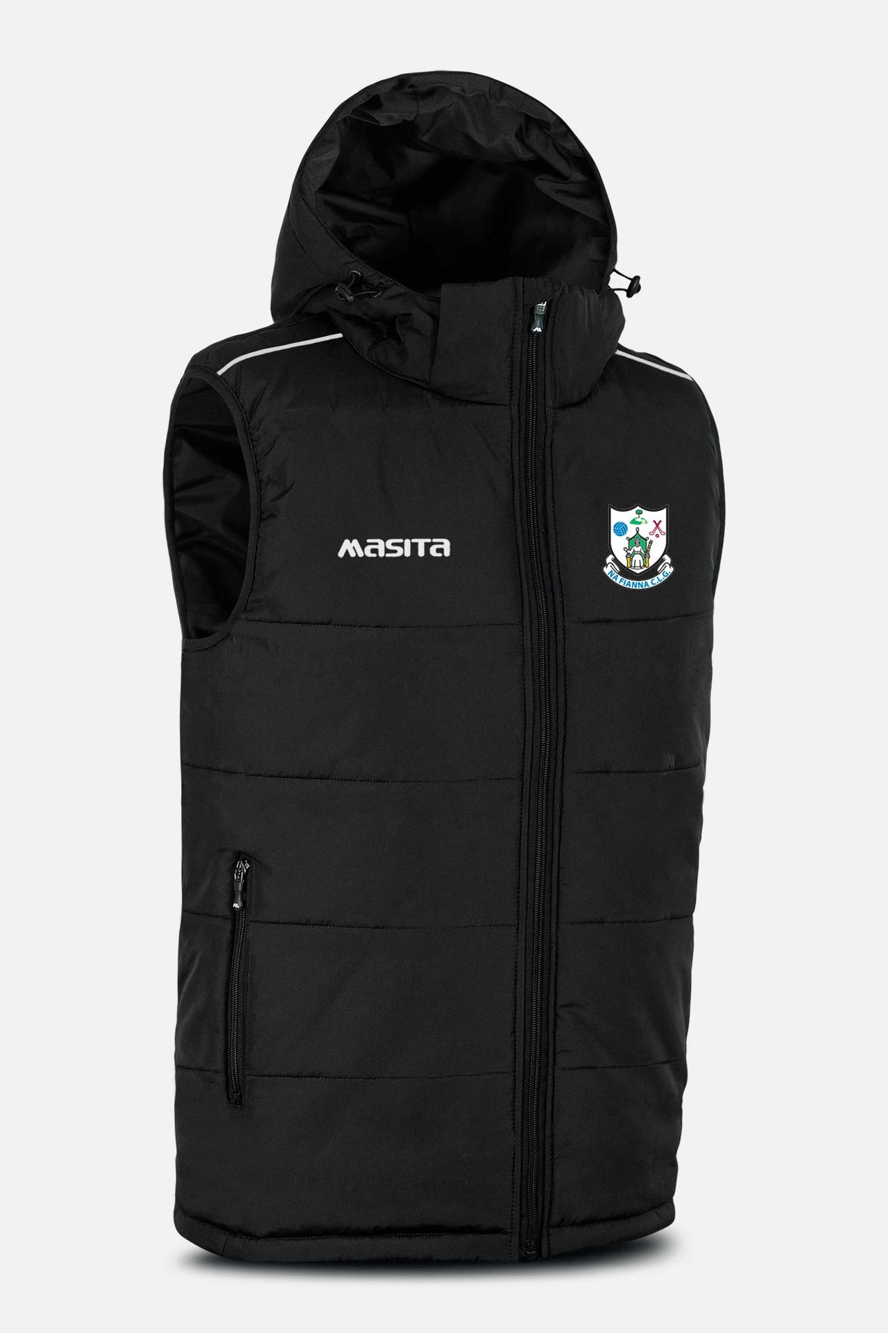 Na Fianna Black Sleeveless Gilet Kids & Adults