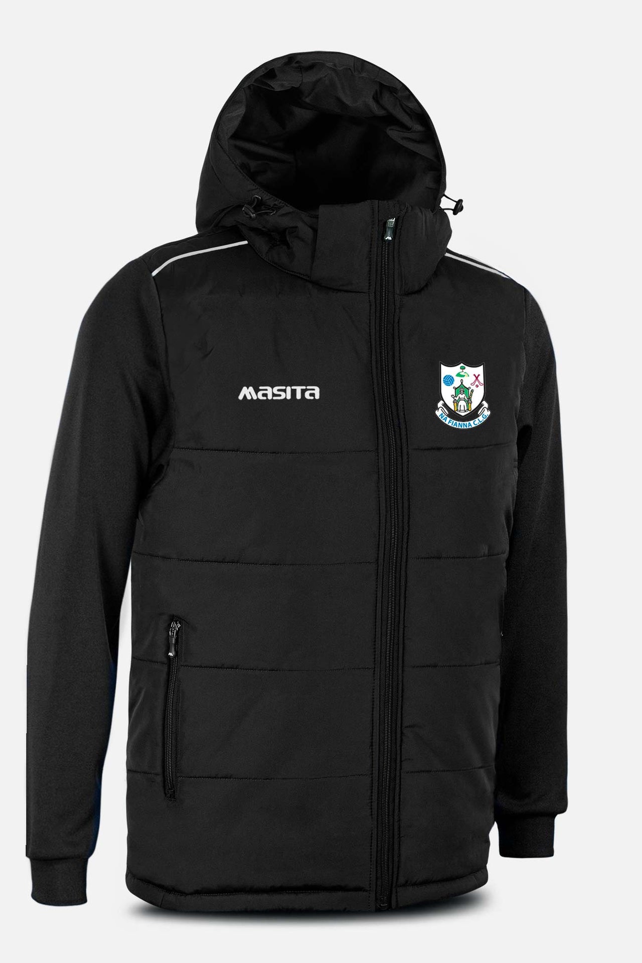 Na Fianna Black Padded Jacket Kids & Adults