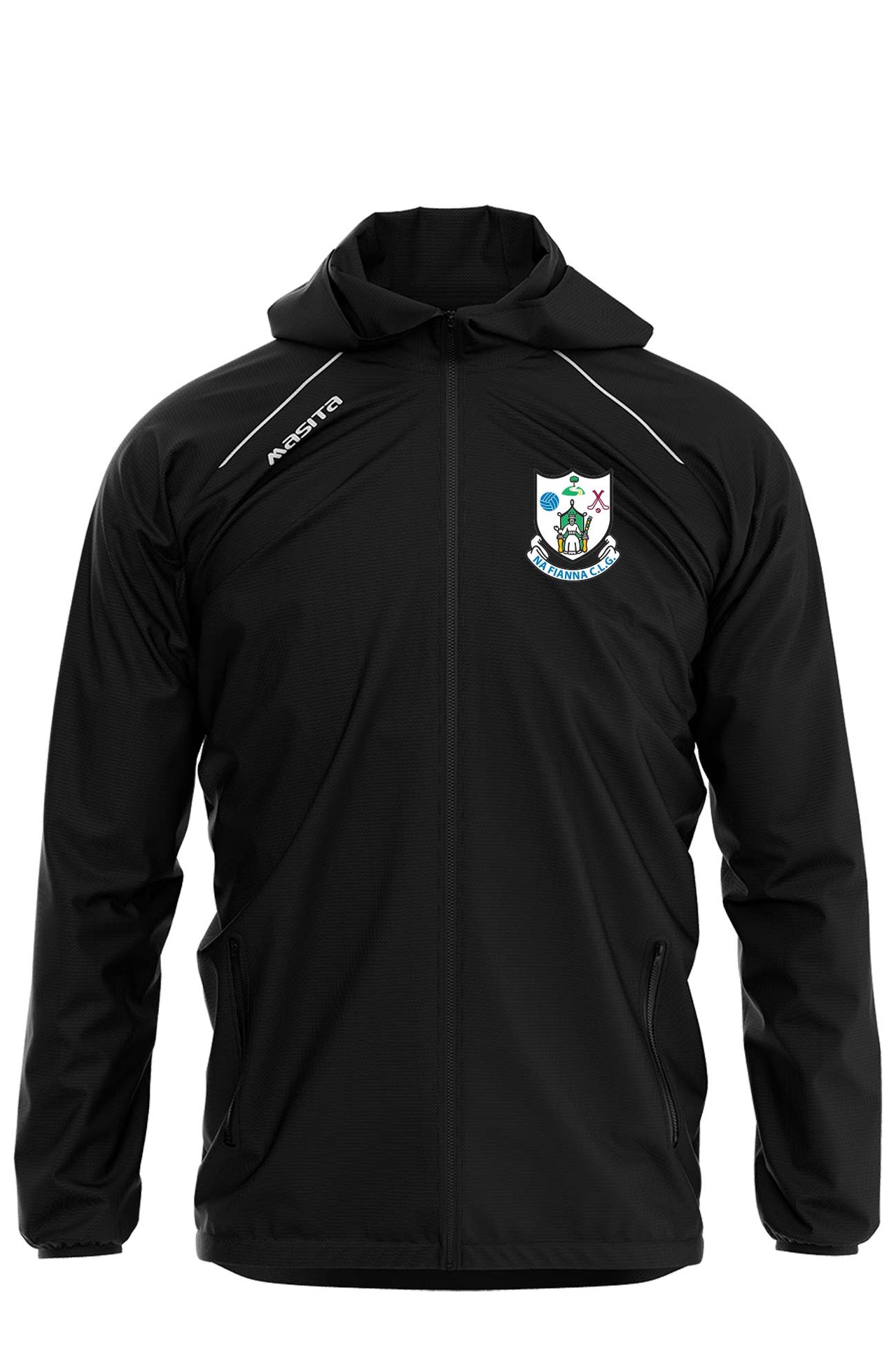 Na Fianna CLG Supreme Black/White Windbreaker Adult