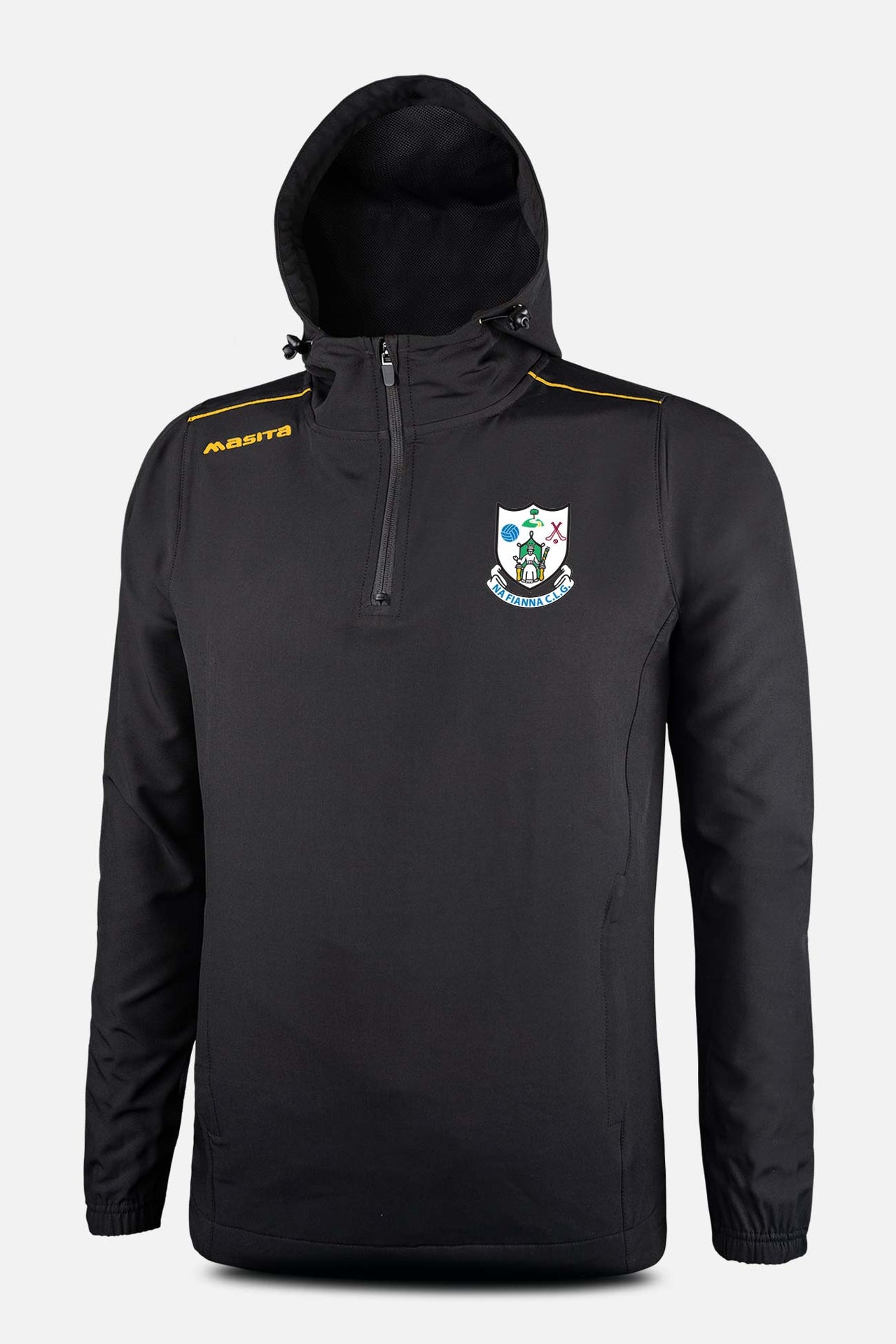 Na Fianna  Black/Amber Vermont Pullover Hoodie Adults