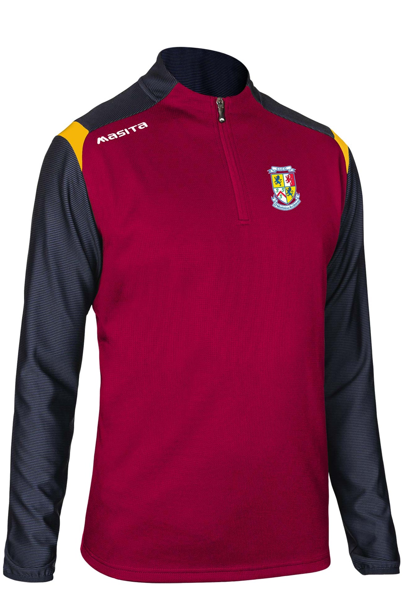 Navan O' Mahonys Maroon/Amber Tara Style Half Zip Kids