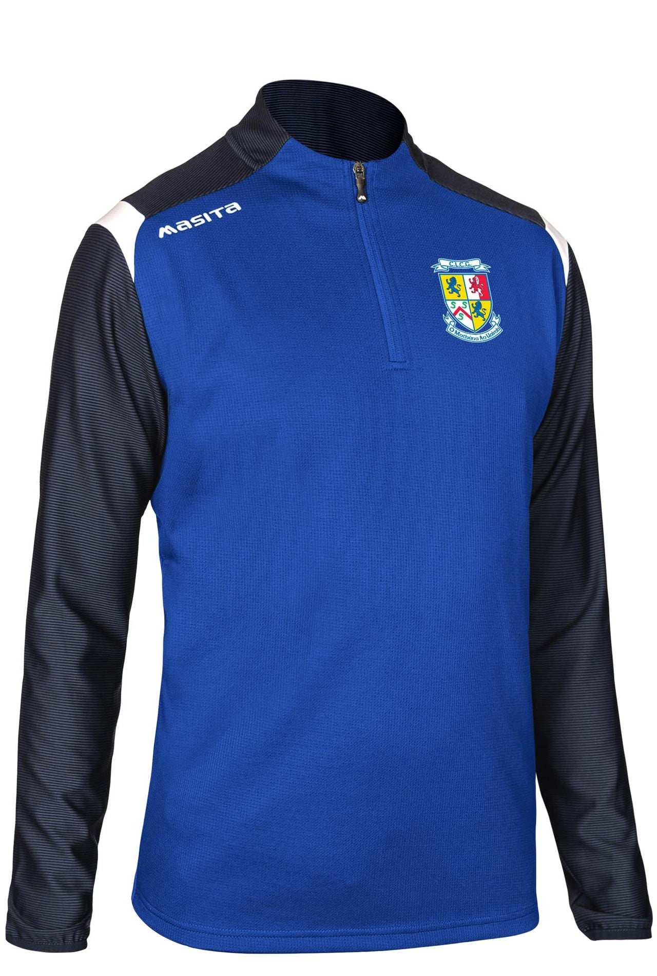 Navan O' Mahonys Blue/White Tara Style Half Zip Kids