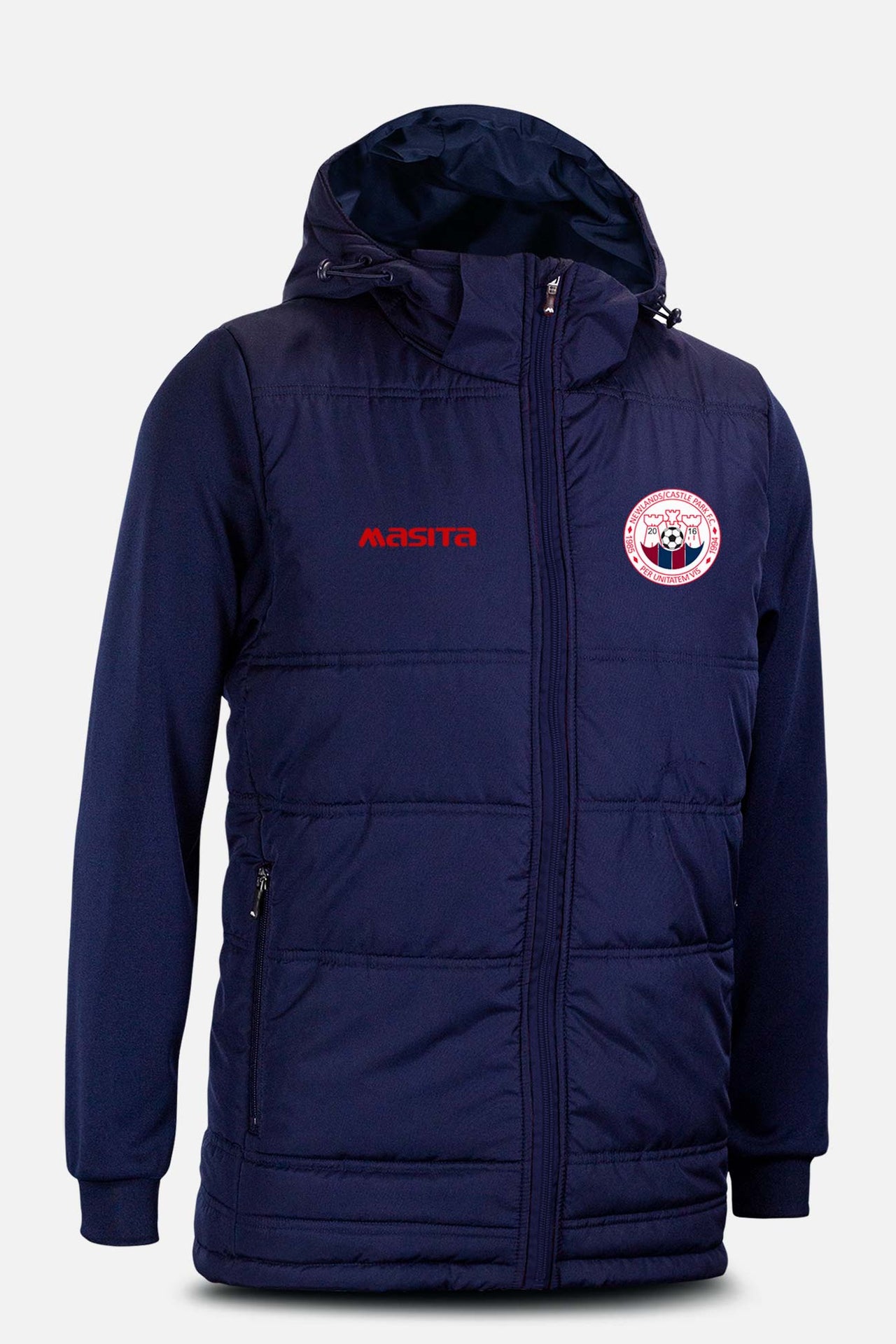 Newlands Castle Park FC Pop Up Shop Navy Nova Padded Jacket Kids & Adults