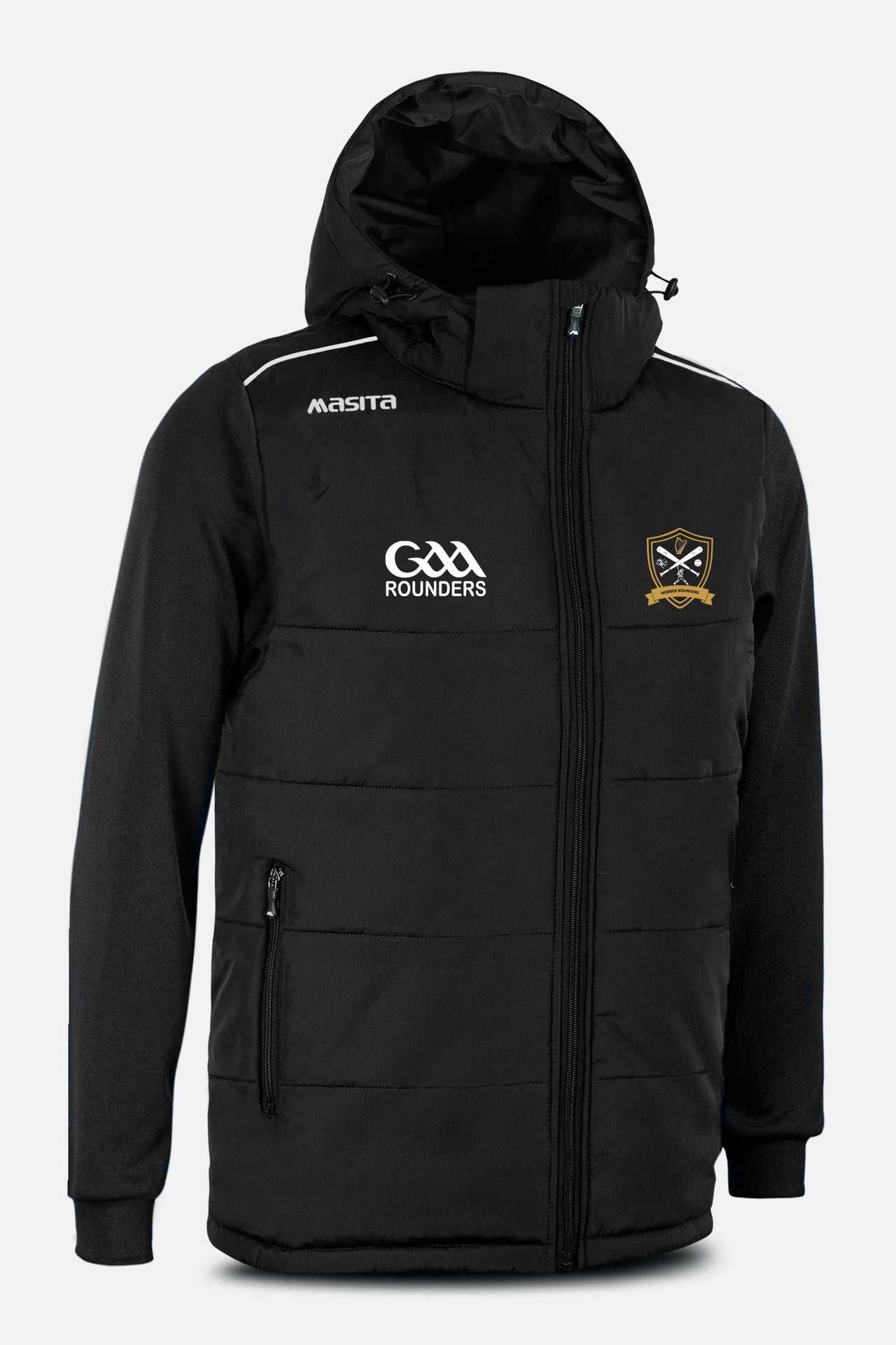 Nobber Rounders Black Padded Jacket Kids & Adults