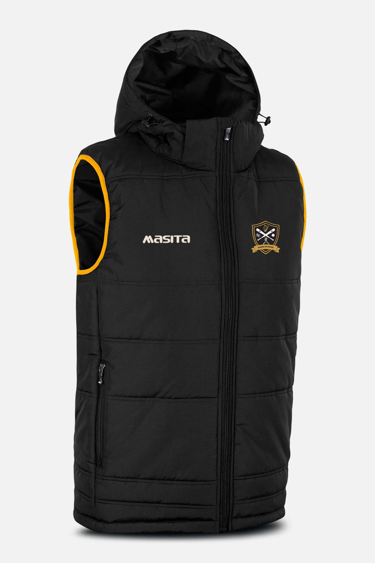 Nobber Rounders Black Nova Sleeveless Gilet Kids & Adults