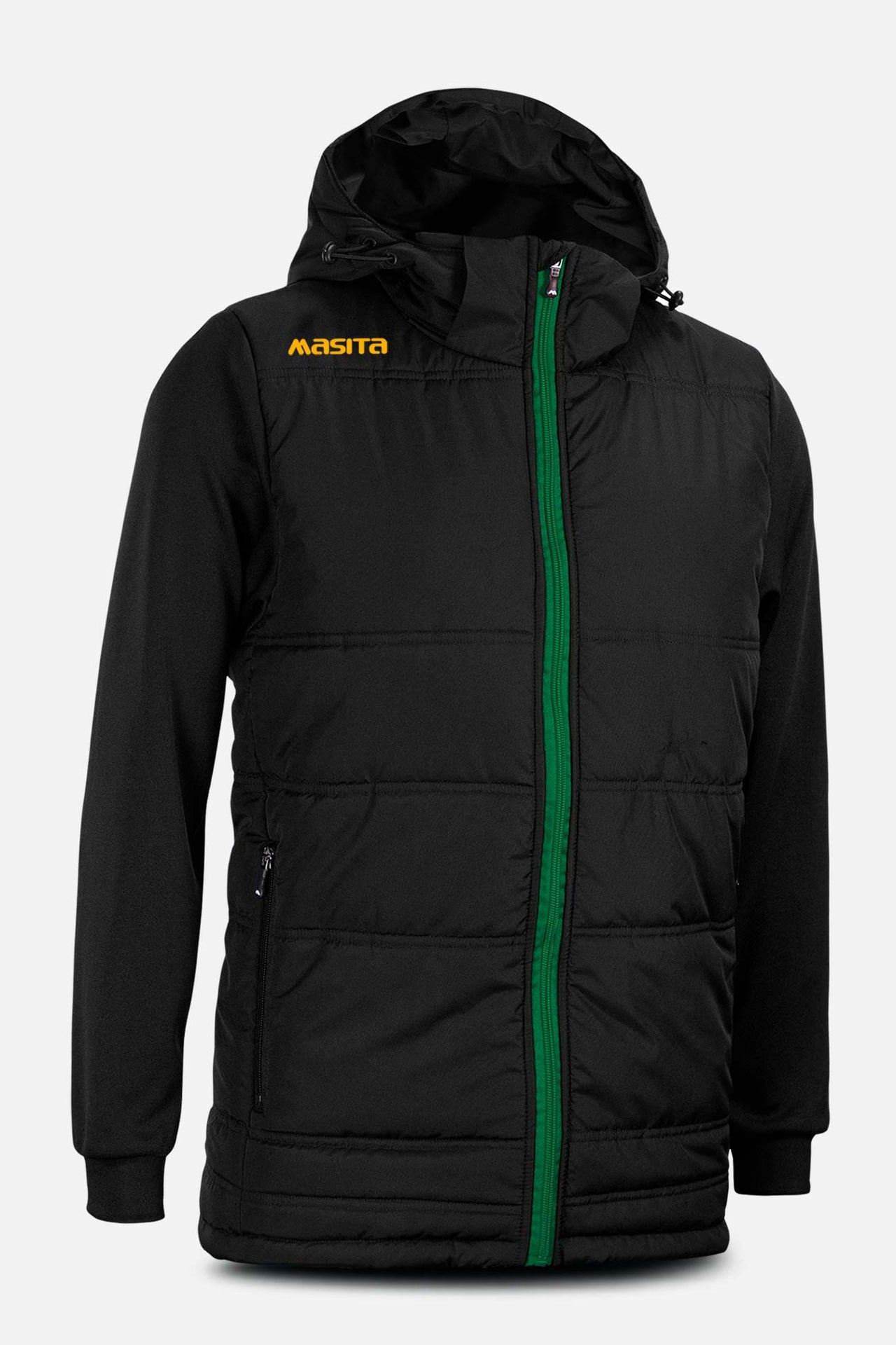 Nova Padded Jacket Black/Green/Amber