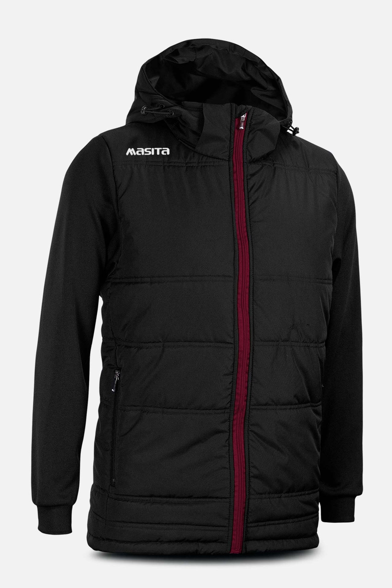 Nova Padded Jacket Black/Maroon