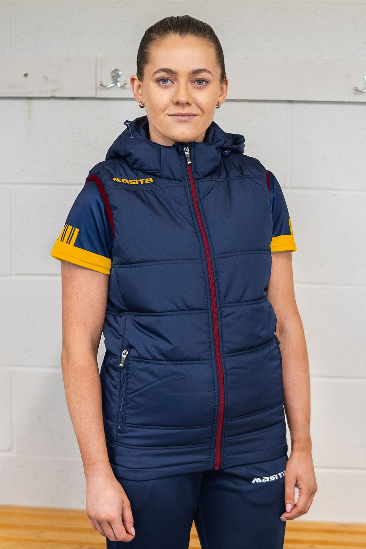 Nova Gilet Navy/Maroon/Amber