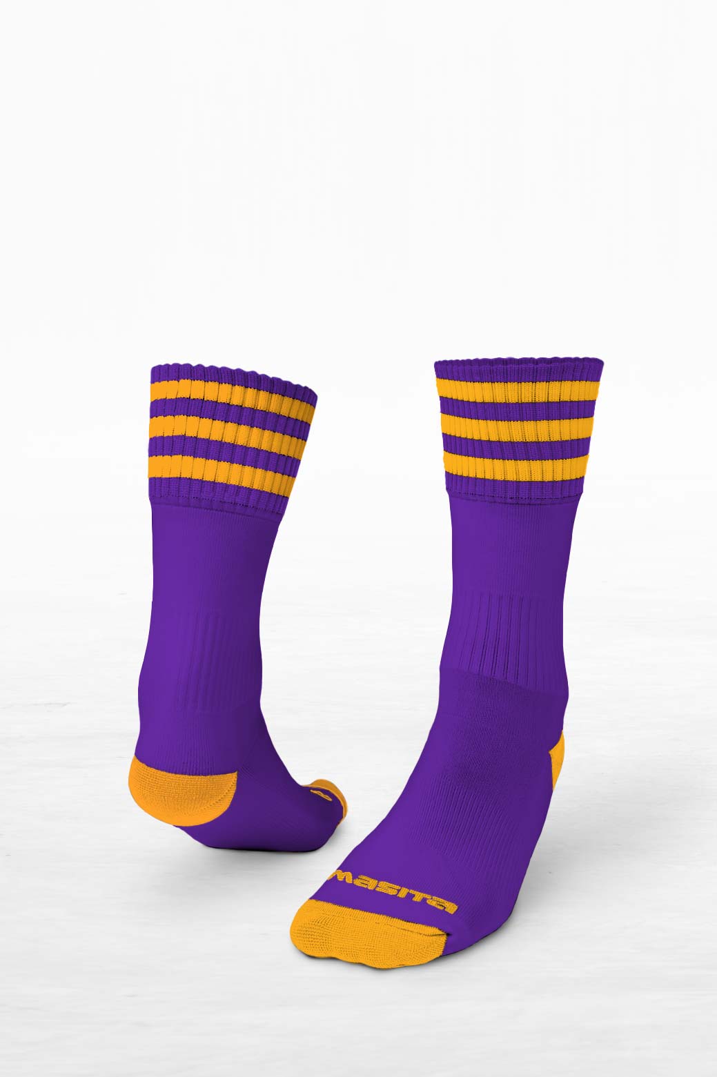 Rockvale Rovers  Purple/Amber Midi Socks Kids & Adult