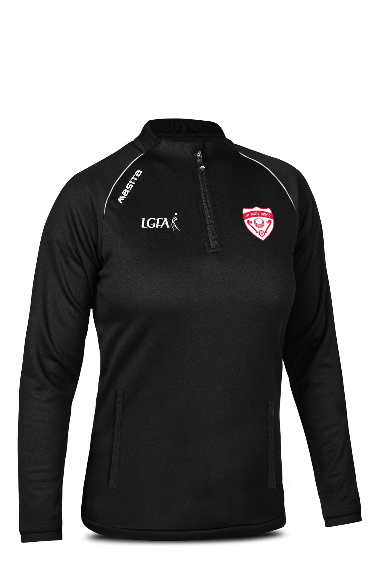 Rathmore LGFA Pop Up Shop Black Rico Style Half Zip Kids & Adults