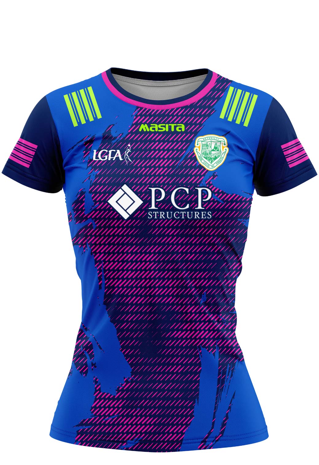 Rathvilly LGFA Pink Boa Style Training Jersey Player Fit Adult