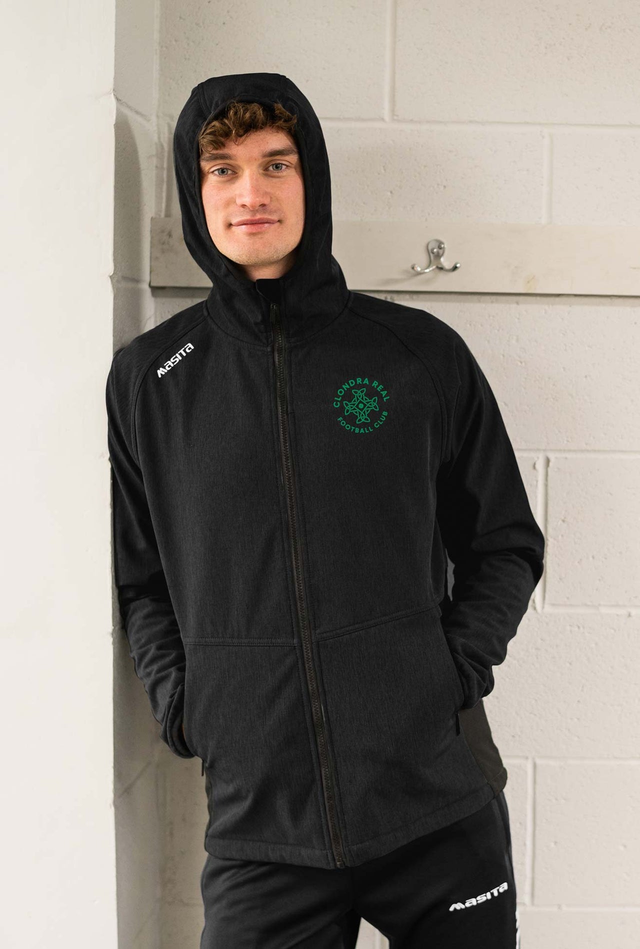 Real Clondra Pop Up Shop Black Softshell Hoodie Jacket Kids & Adults