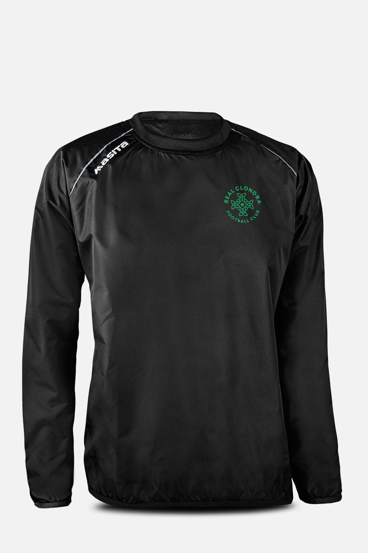 Real Clondra F.C Pop Up Shop Black Rainsweater Kids & Adults