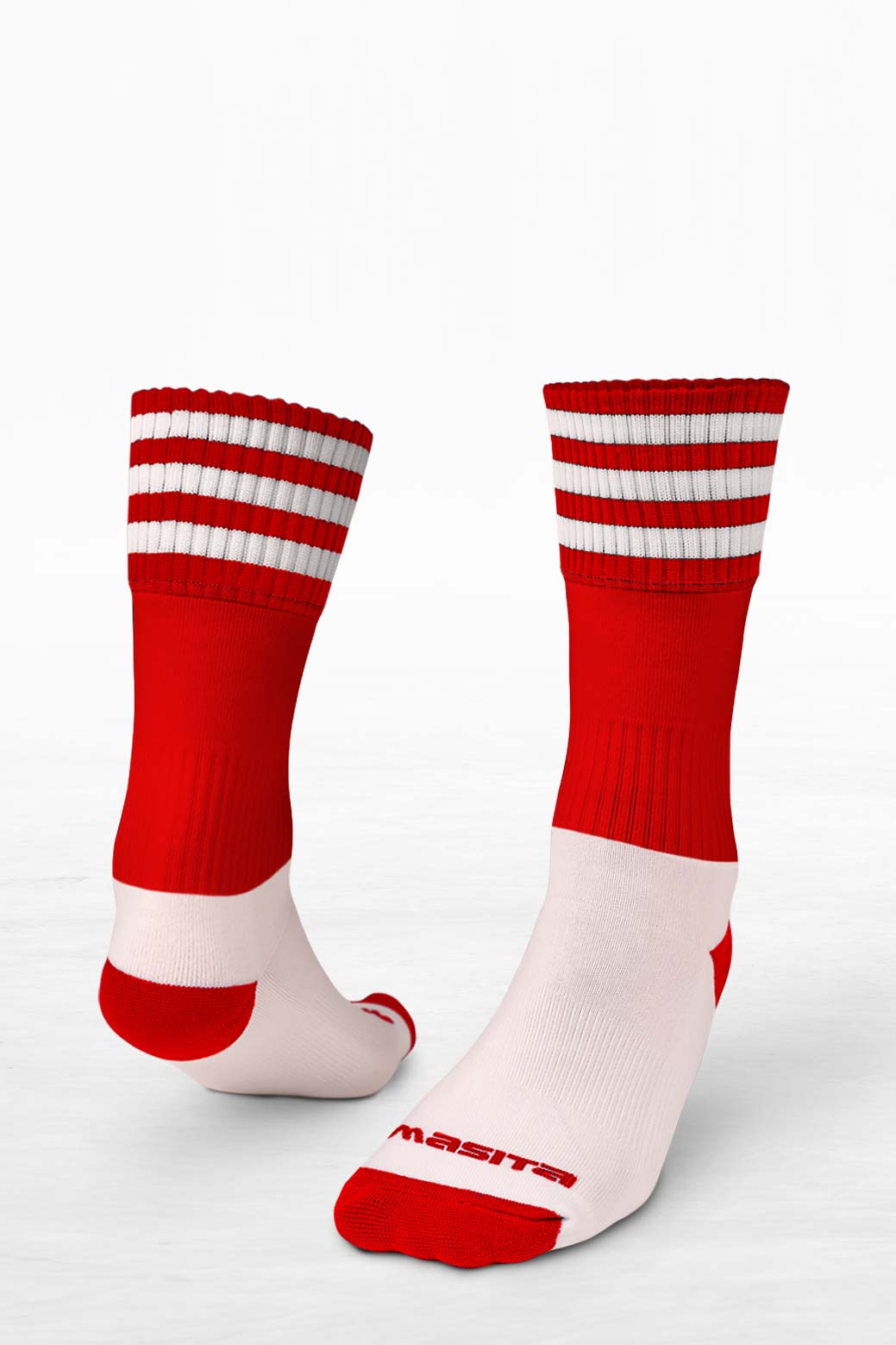 Red/White Midi Socks All Sizes