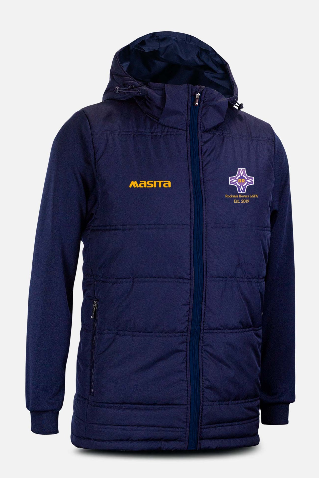 Rockvale Rovers  Navy Nova Padded Jacket Kids & Adults