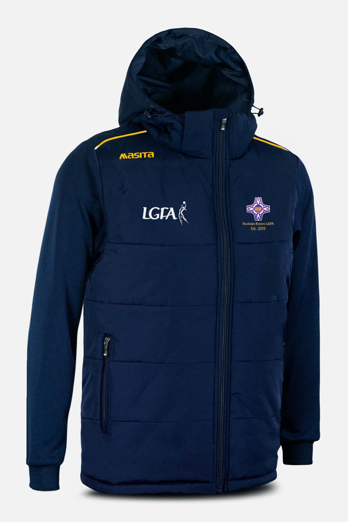 Rockvale Rovers LGFA Pop Up Shop Navy Padded Jacket Kids & Adults
