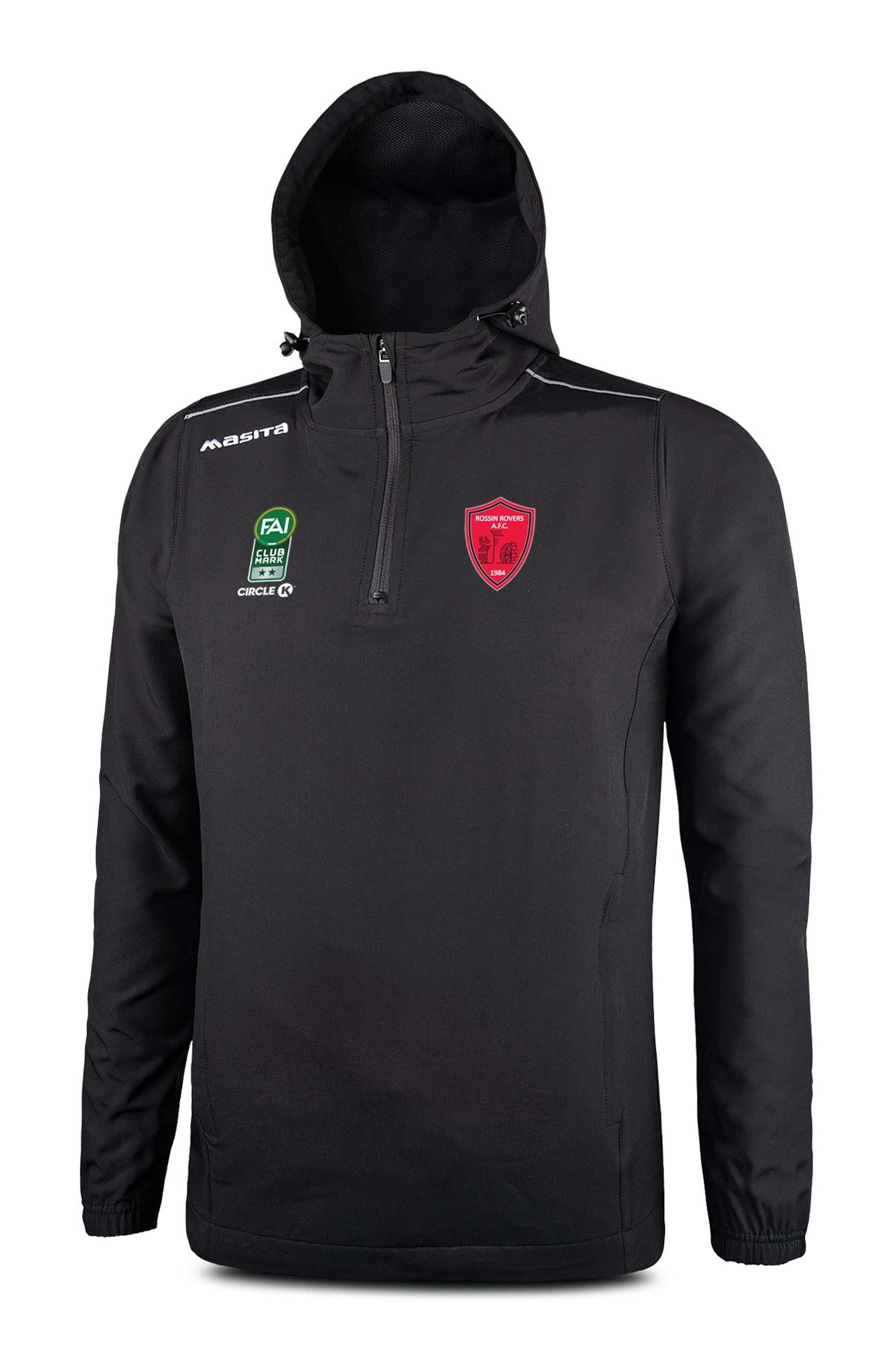 Rossin Rovers AFC  Black Vermont Pullover Hoodie Adults